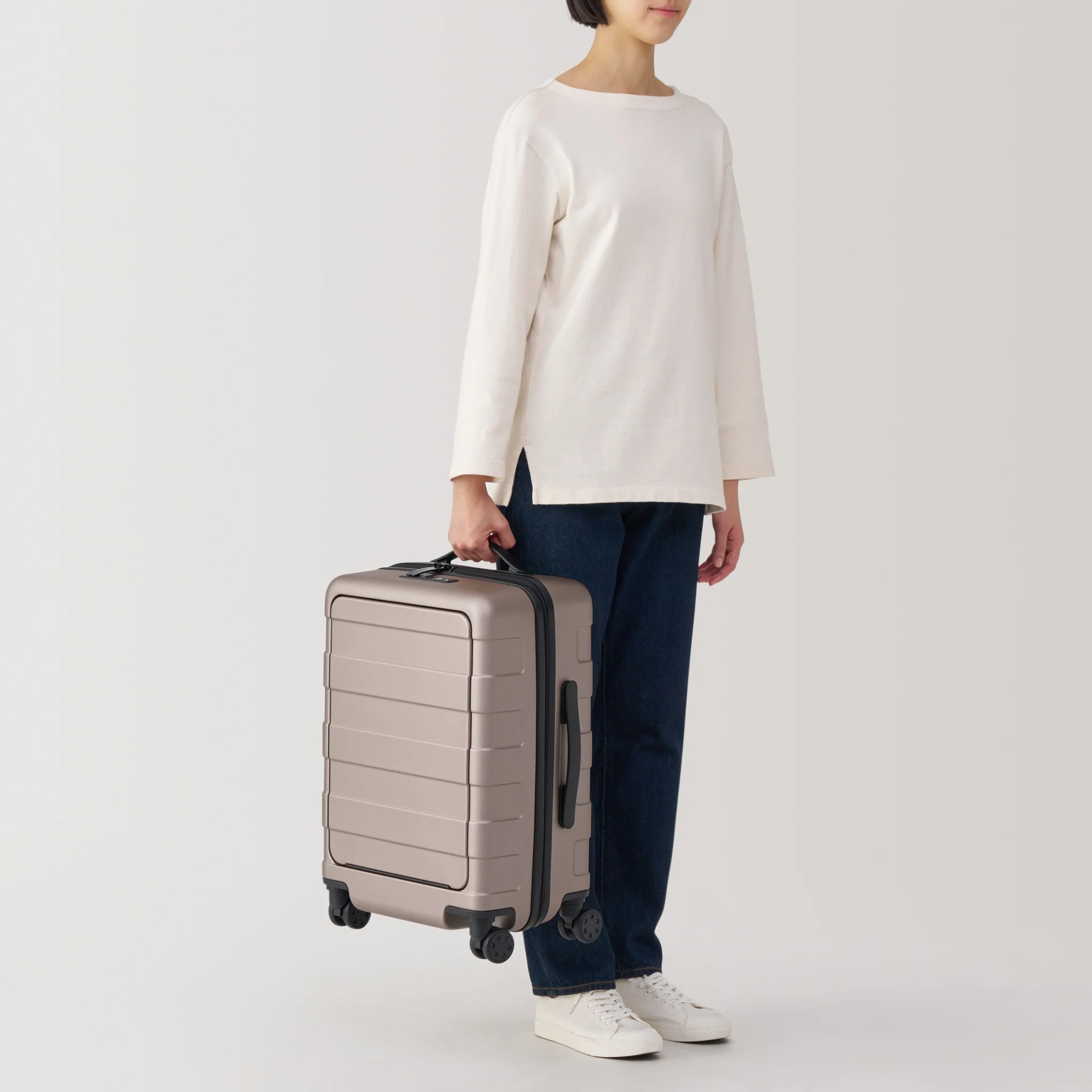 Adjustable Handle Front Open Hard Shell Suitcase 32L | Carry-On - Image 19