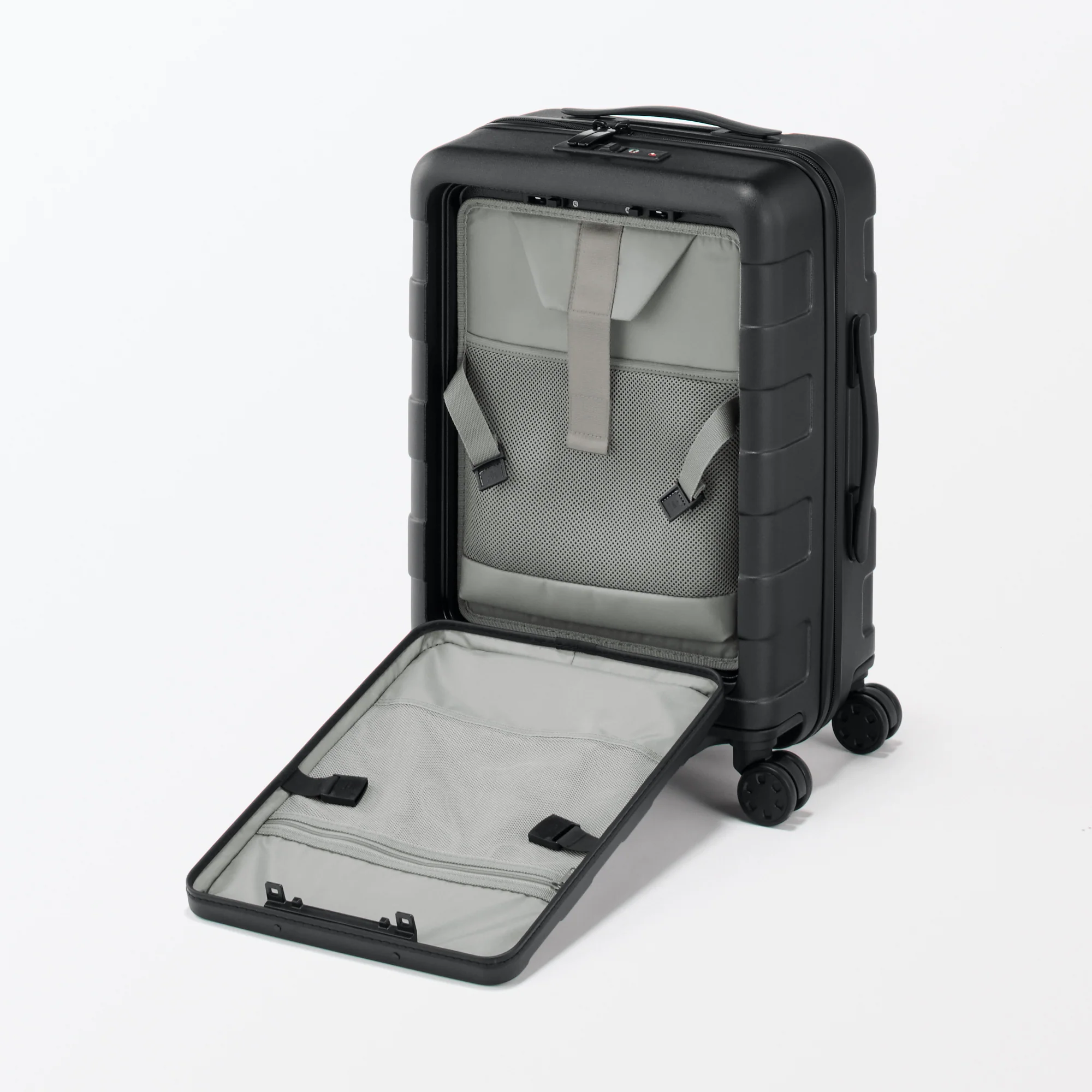 Adjustable Handle Front Open Hard Shell Suitcase 32L | Carry-On - Image 27
