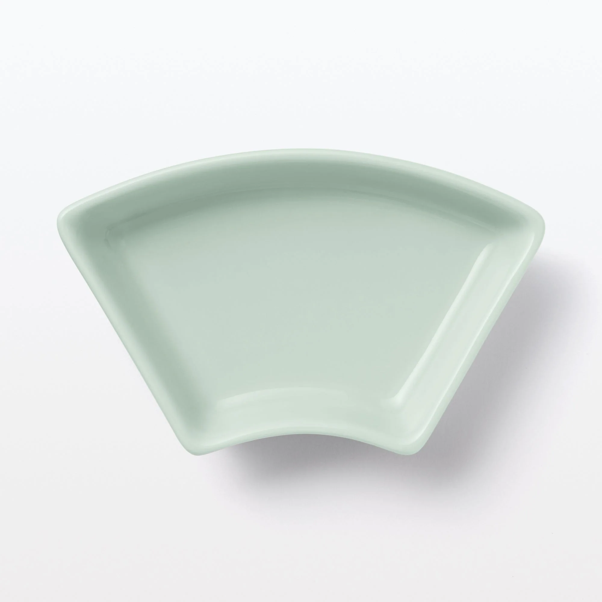 Hasami Ware Lucky Small Plate - Fan - Light Aqua - Image 3