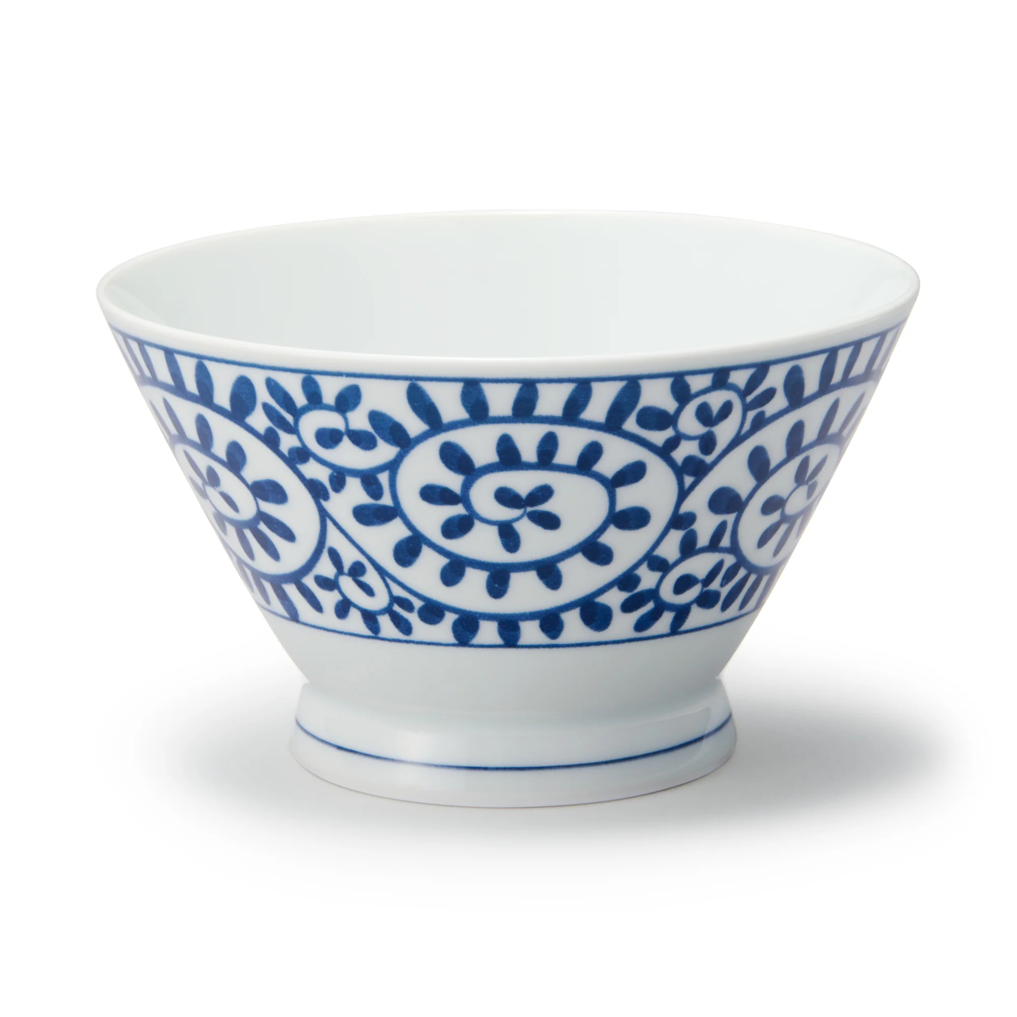 Hasami Ware Rice Bowl - Arabesque Pattern - Image 9