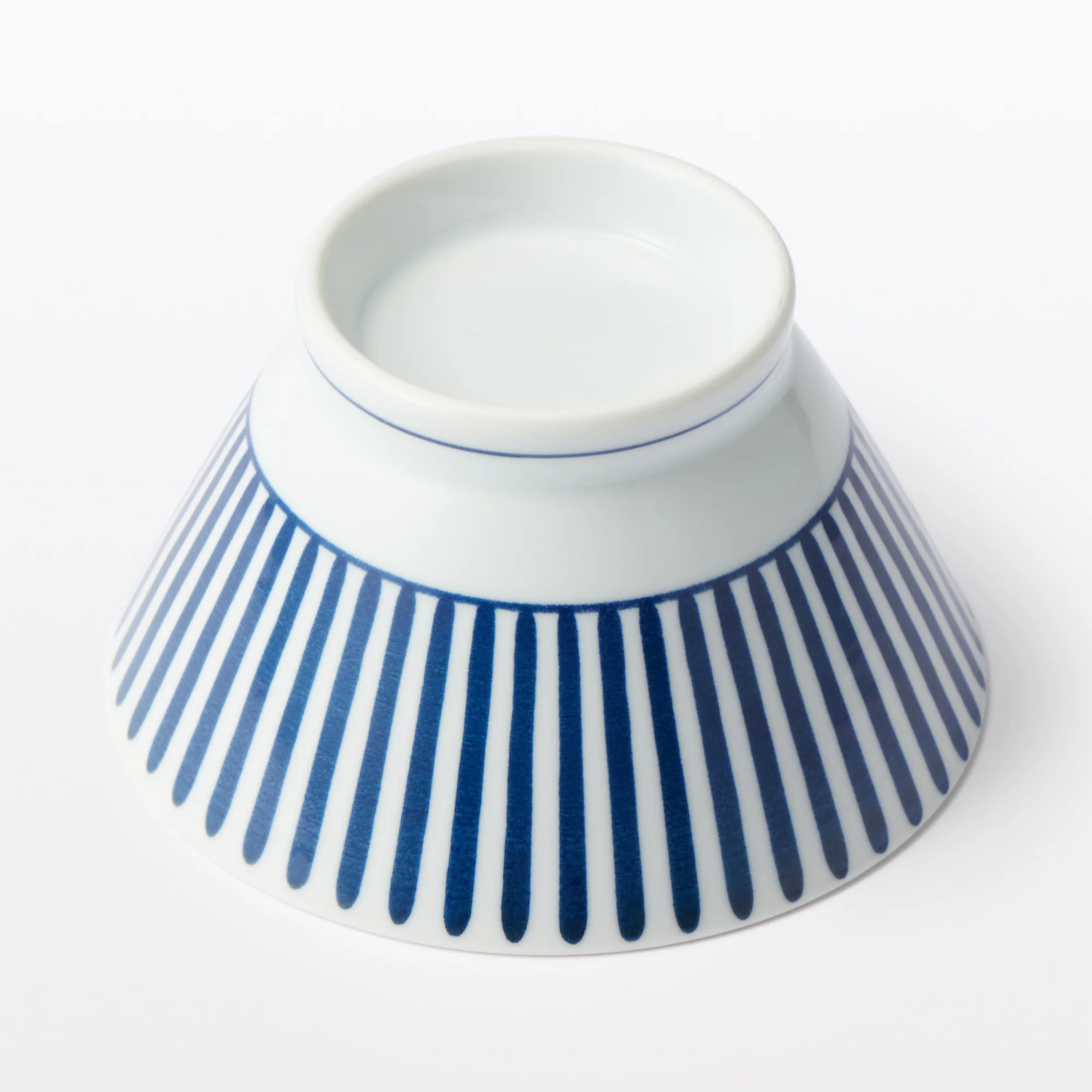 Hasami Ware Rice Bowl - Stripes Pattern - Image 4