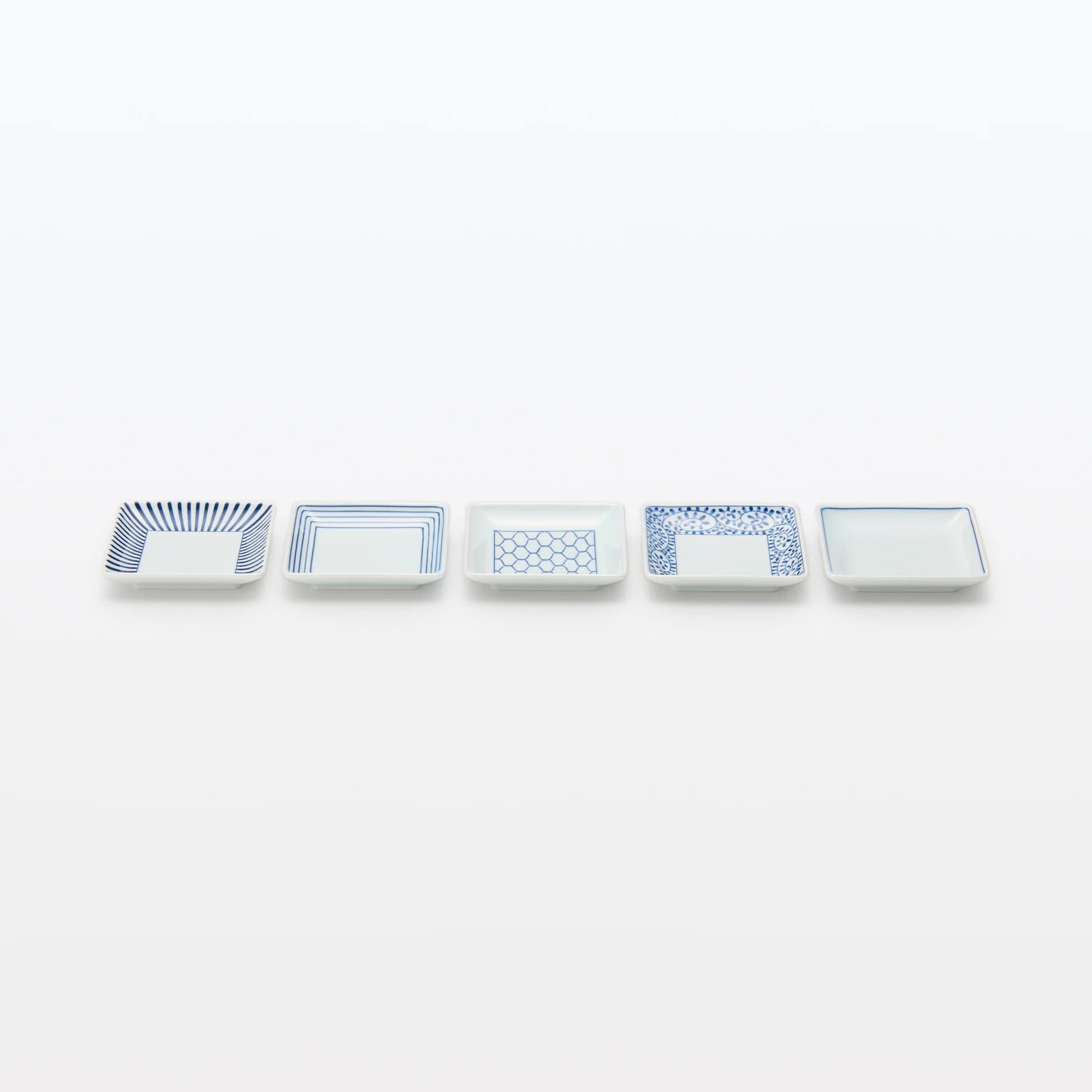 Hasami Ware Square Plate - Horizontal Stripes - Image 7
