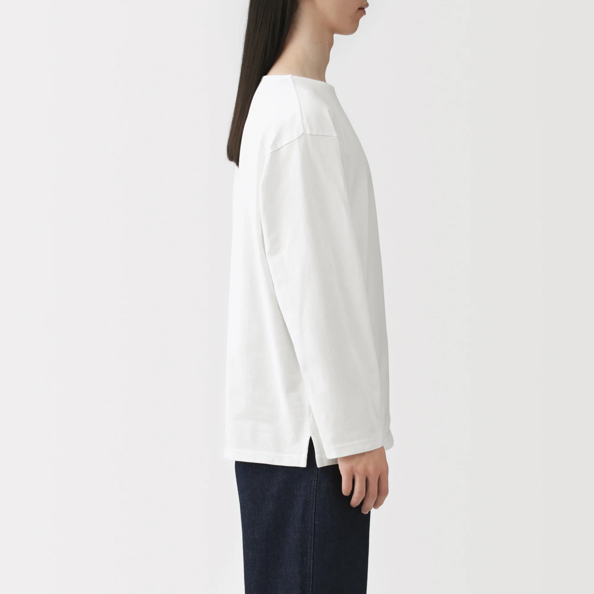 Heavyweight Cotton Boatneck T-Shirt - Image 14