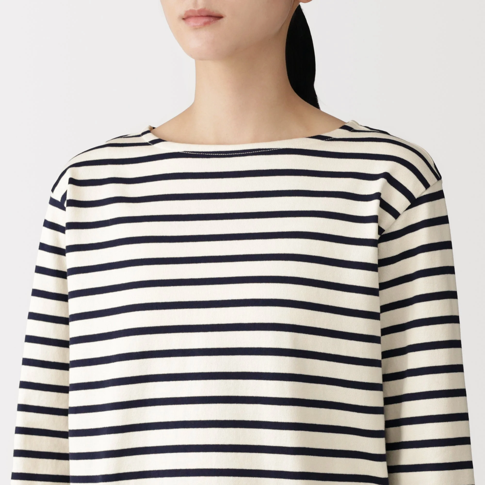 Heavyweight Cotton Boatneck T-Shirt - Image 25