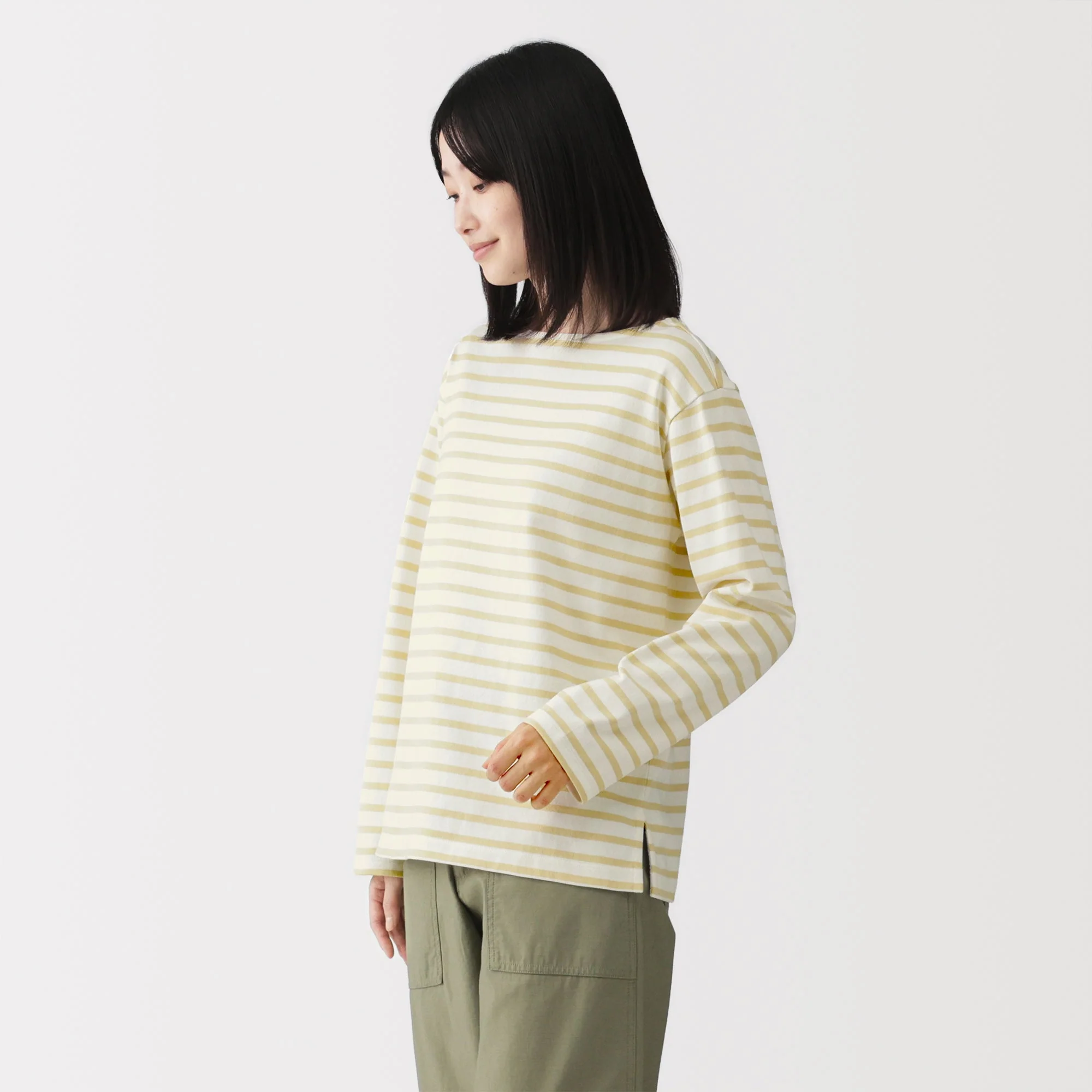 Heavyweight Cotton Boatneck T-Shirt - Image 30