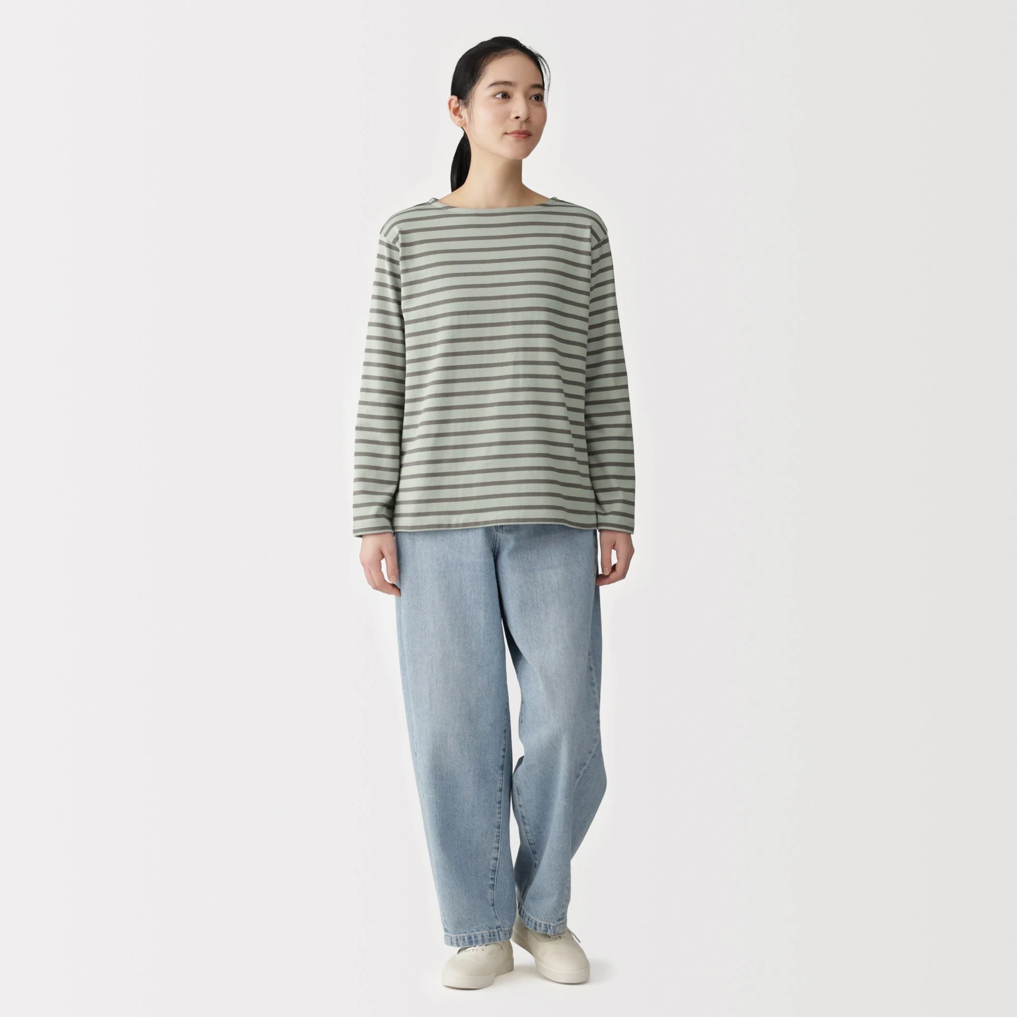 Heavyweight Cotton Boatneck T-Shirt - Image 4