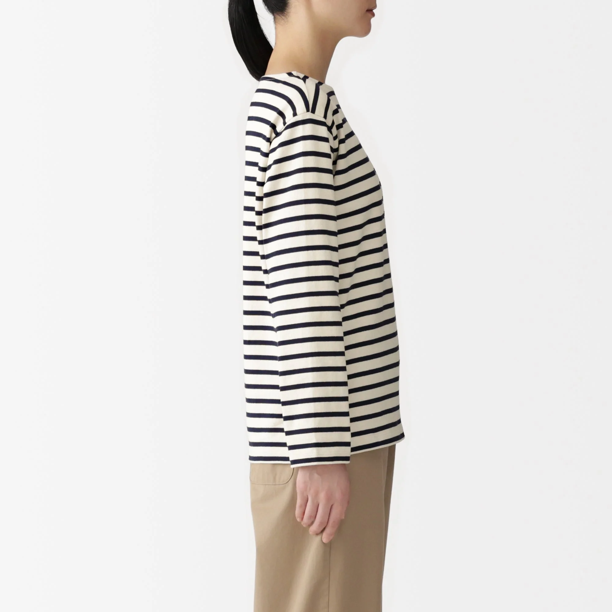 Heavyweight Cotton Boatneck T-Shirt - Image 41
