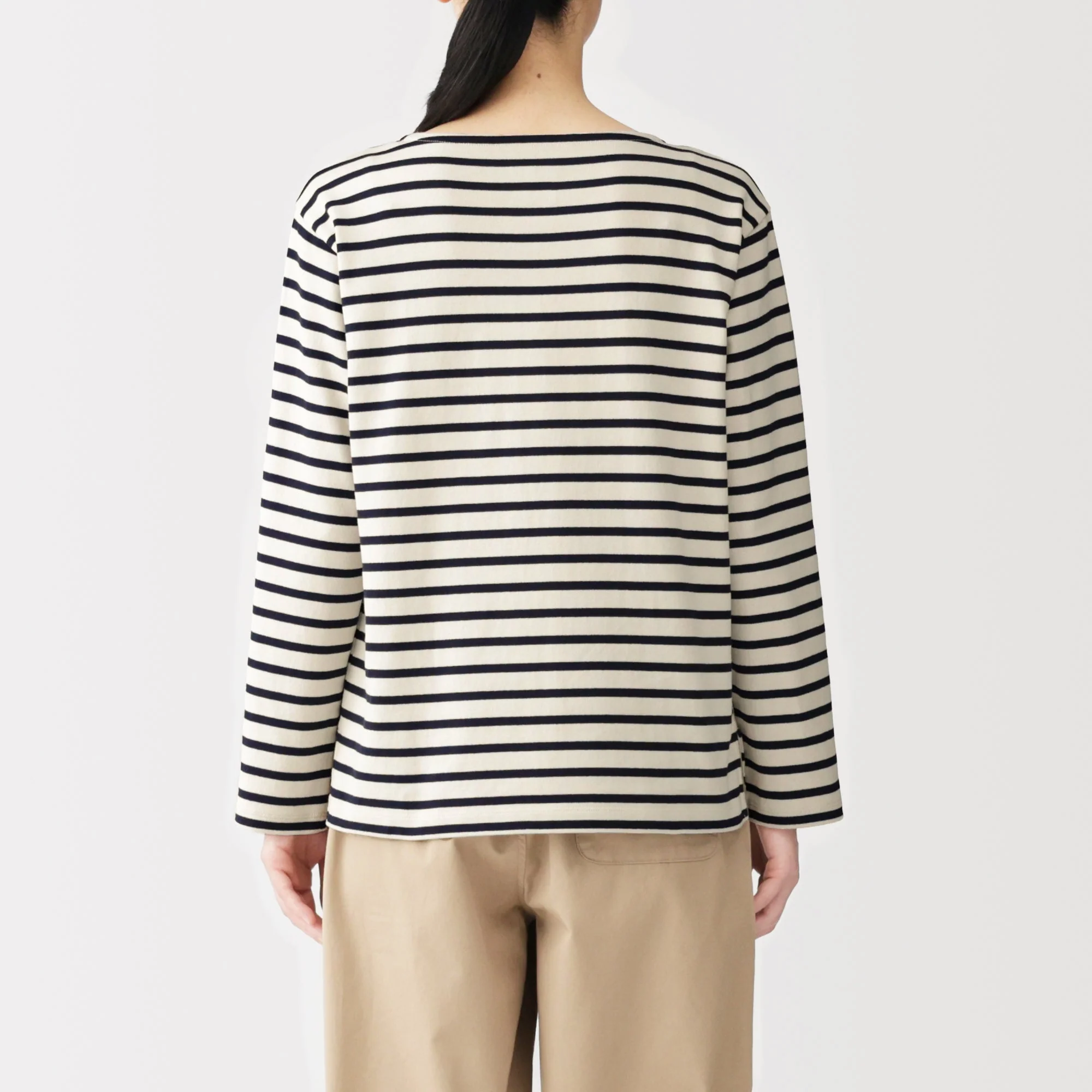Heavyweight Cotton Boatneck T-Shirt - Image 42