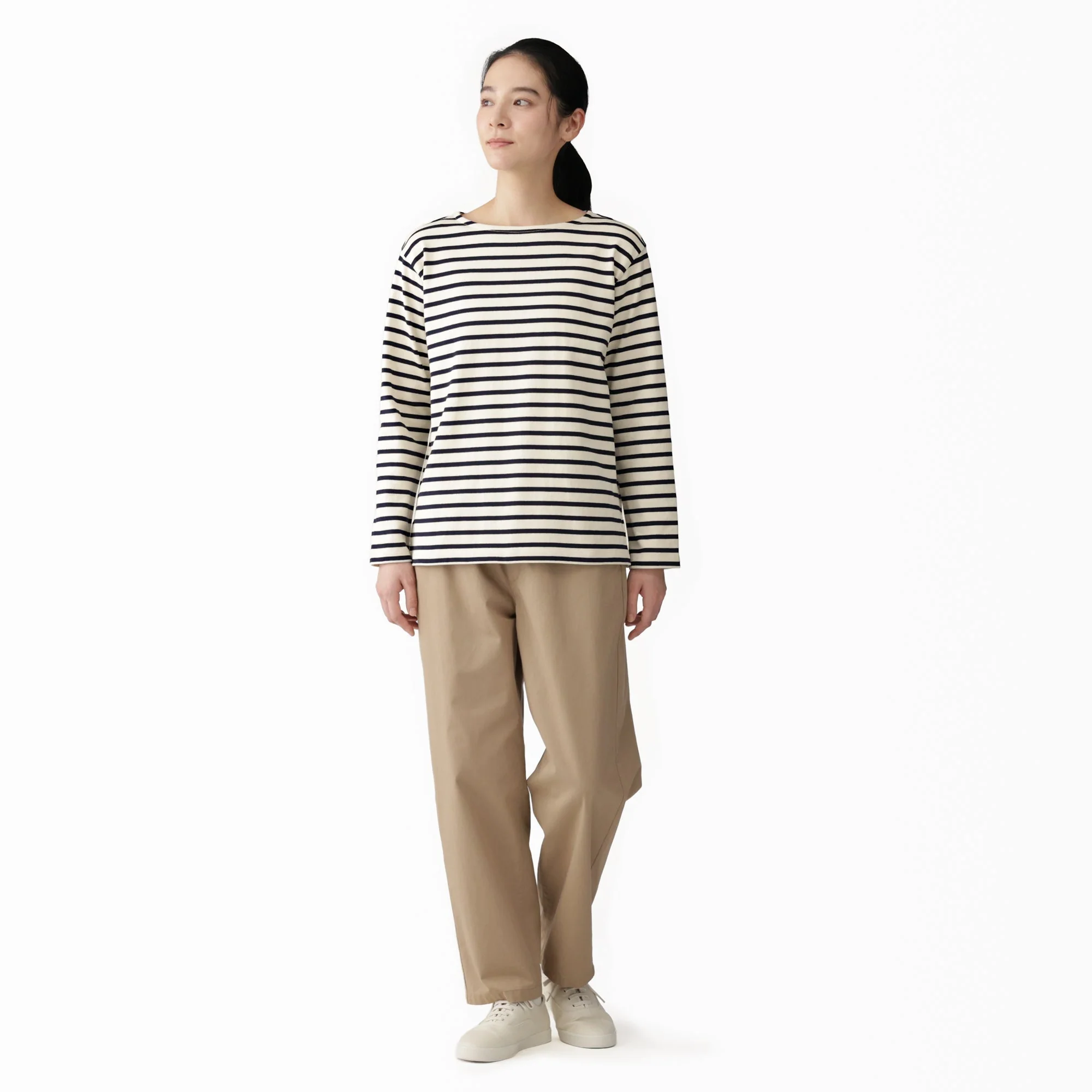 Heavyweight Cotton Boatneck T-Shirt - Image 49