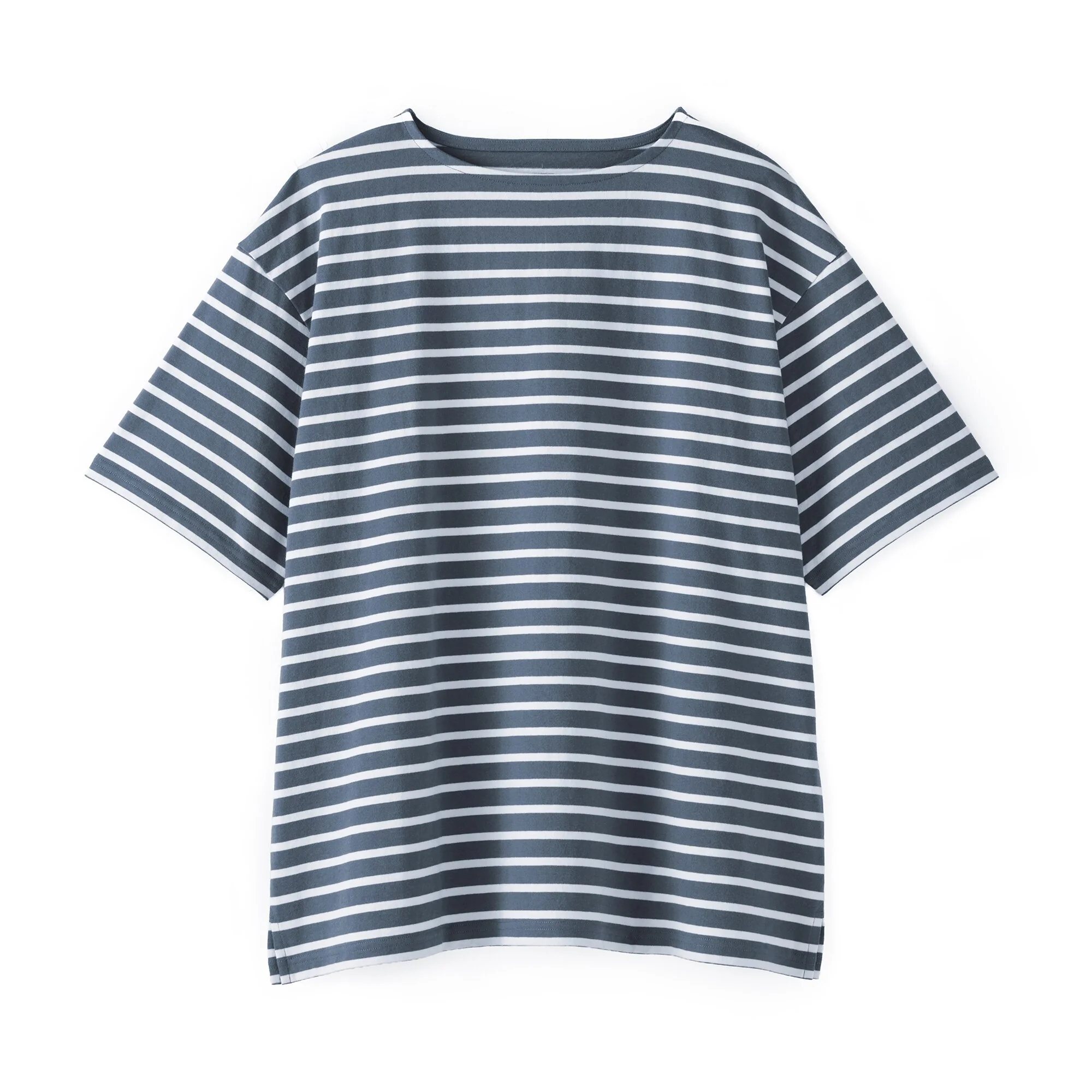 Heavyweight Cotton Boatneck T-Shirt - Image 10