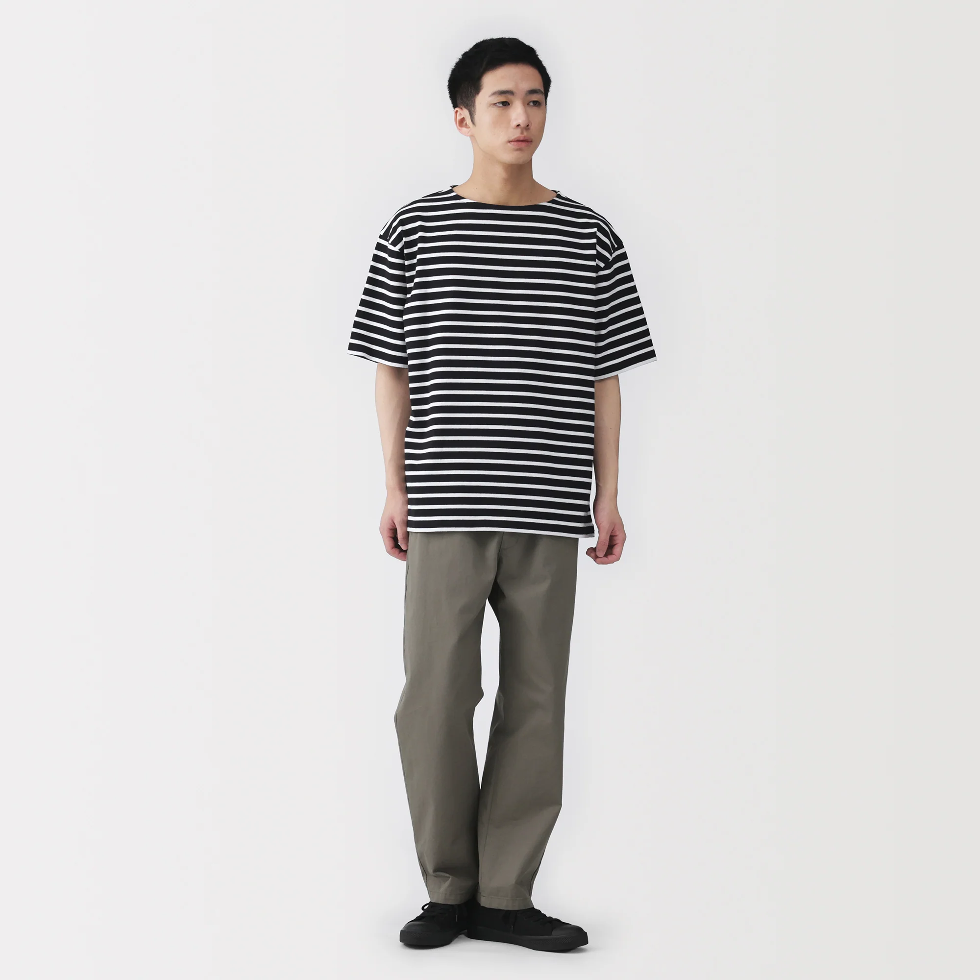 Heavyweight Cotton Boatneck T-Shirt - Image 30