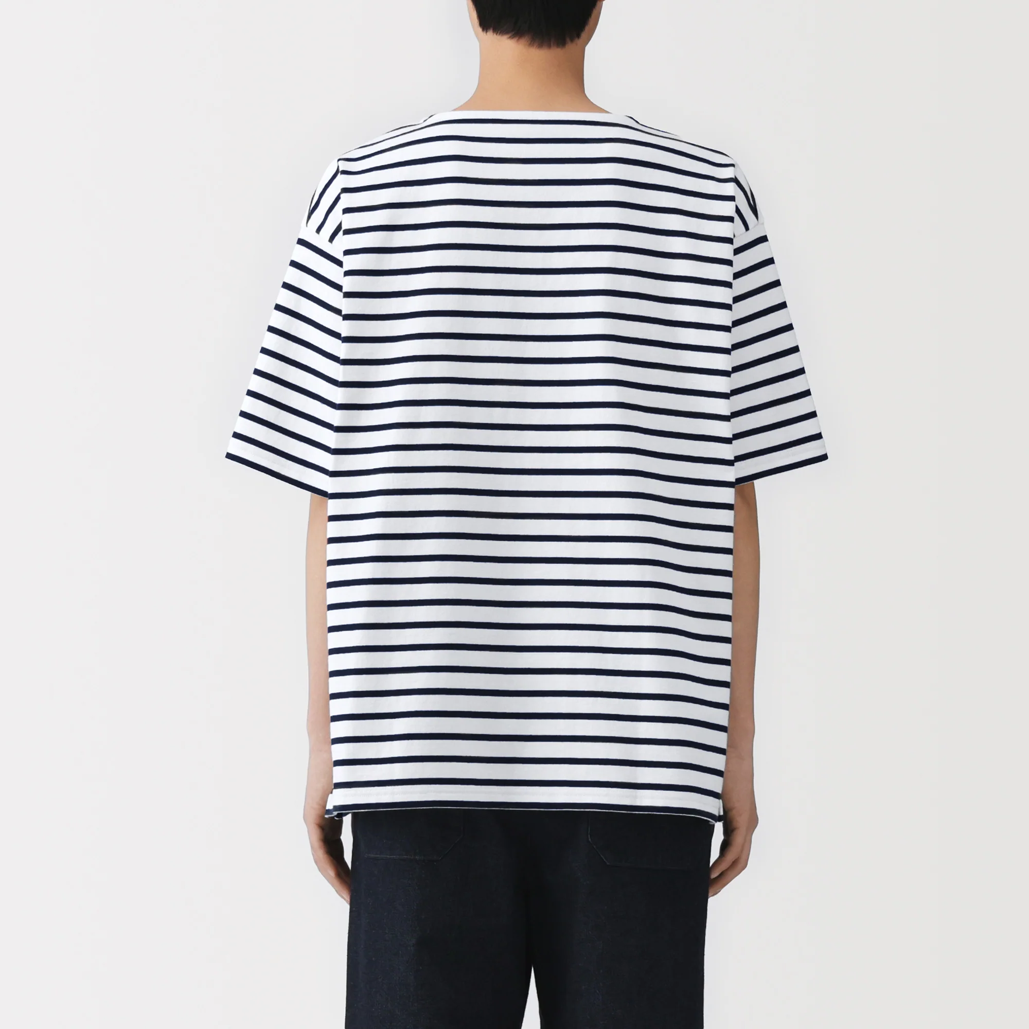 Heavyweight Cotton Boatneck T-Shirt - Image 33