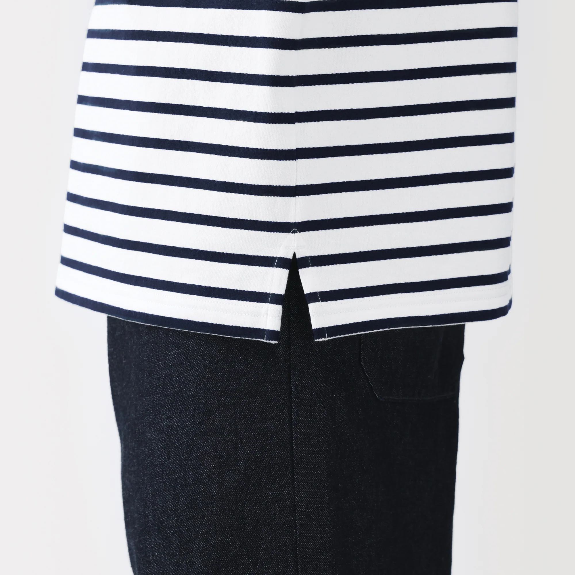 Heavyweight Cotton Boatneck T-Shirt - Image 8