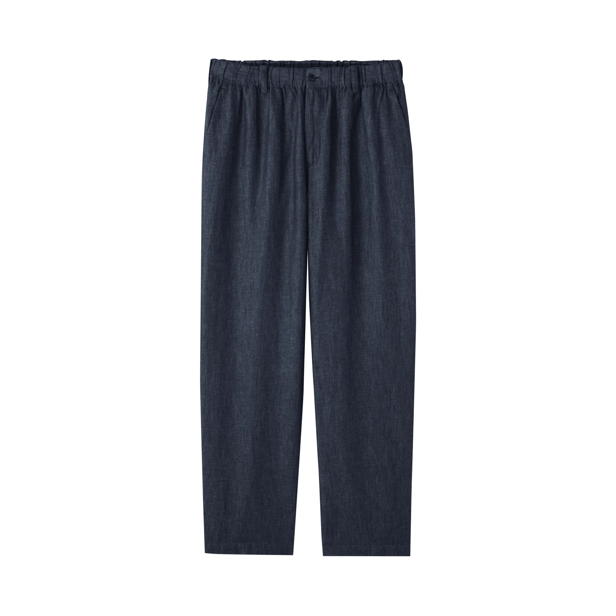 Hemp Blend Denim Straight Pants - Image 2