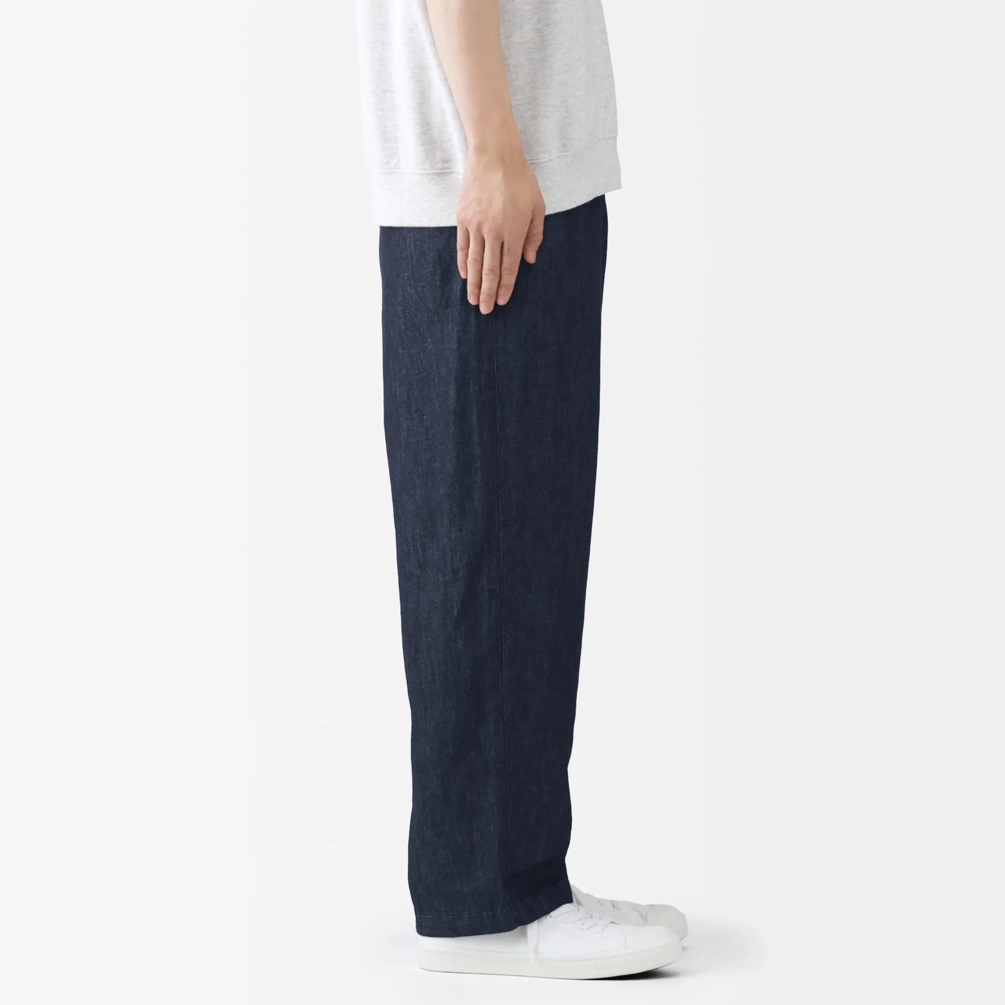Hemp Blend Denim Straight Pants - Image 5