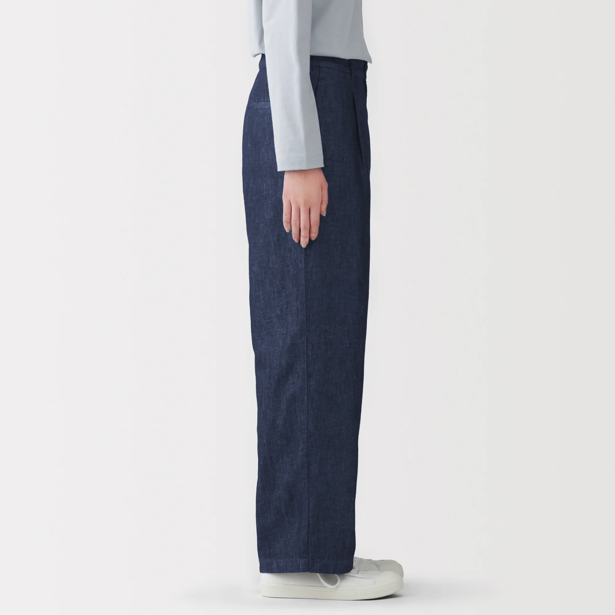 Hemp Blend Denim Straight Pants - Image 5