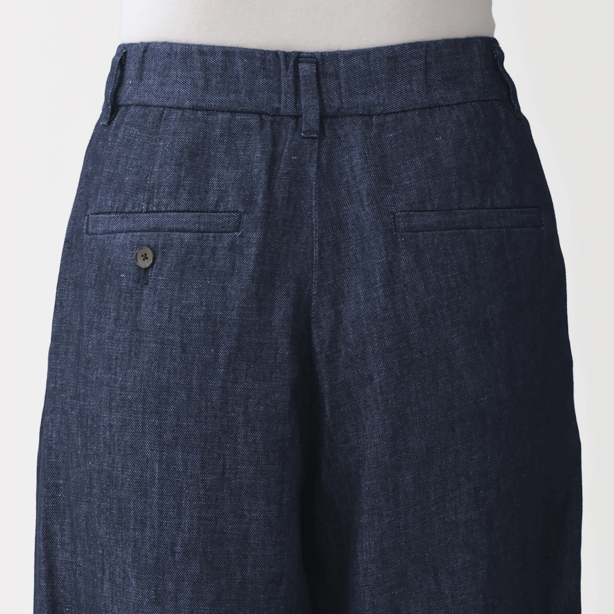 Hemp Blend Denim Straight Pants - Image 8