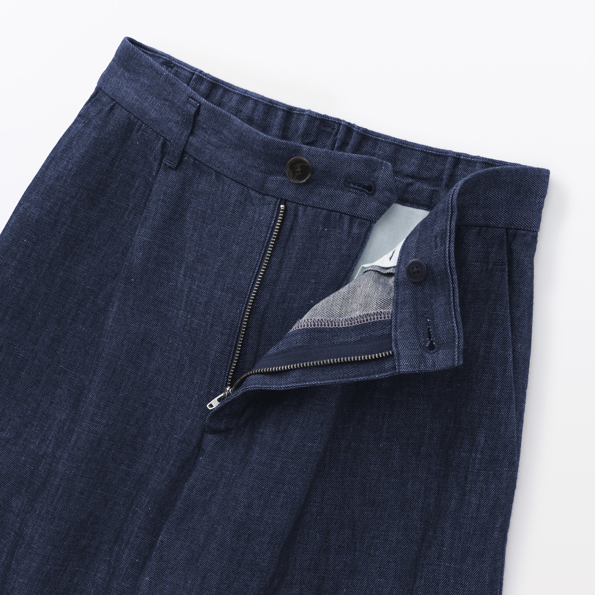 Hemp Blend Denim Straight Pants - Image 9