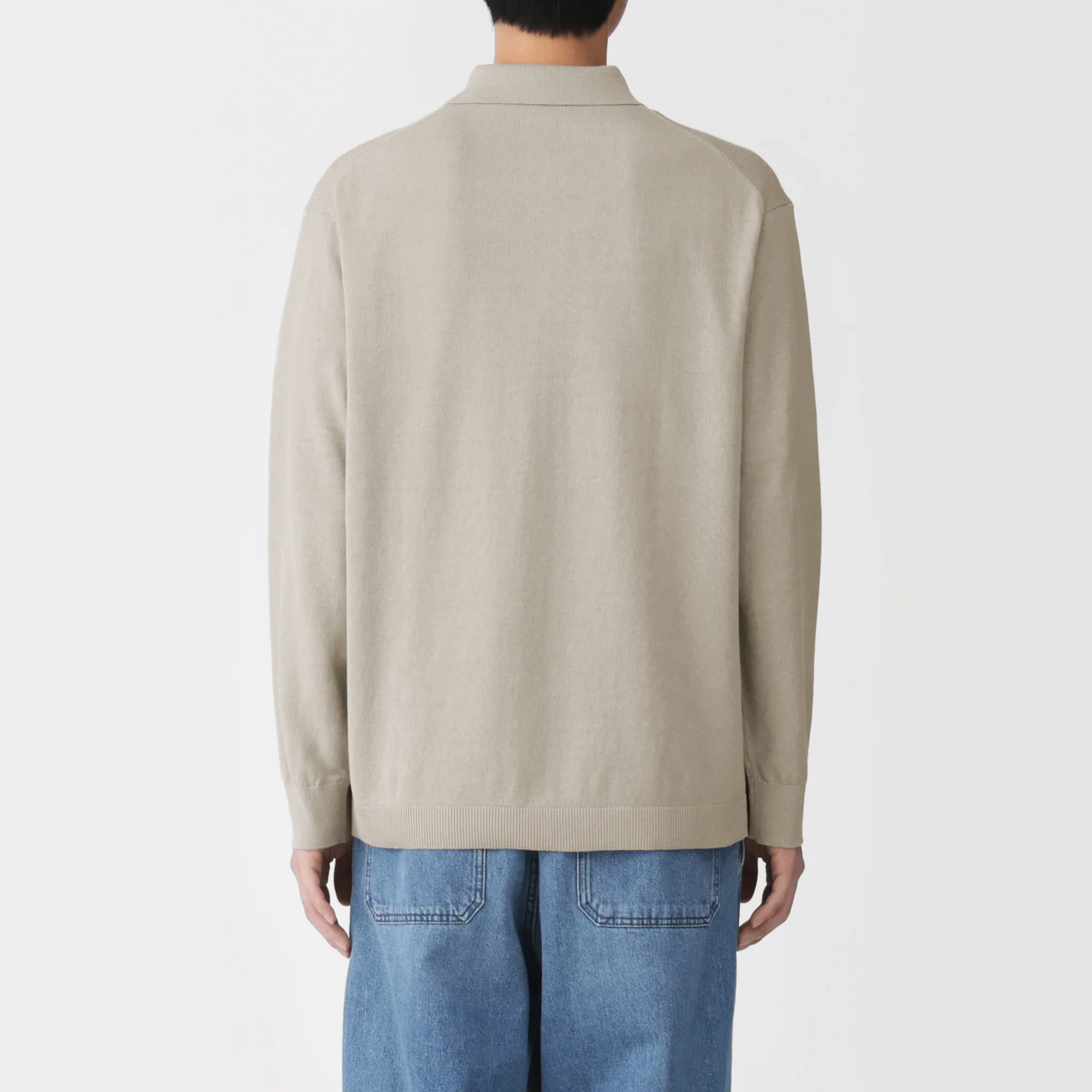 Hemp Blend Knit Shirt Cardigan - Image 6