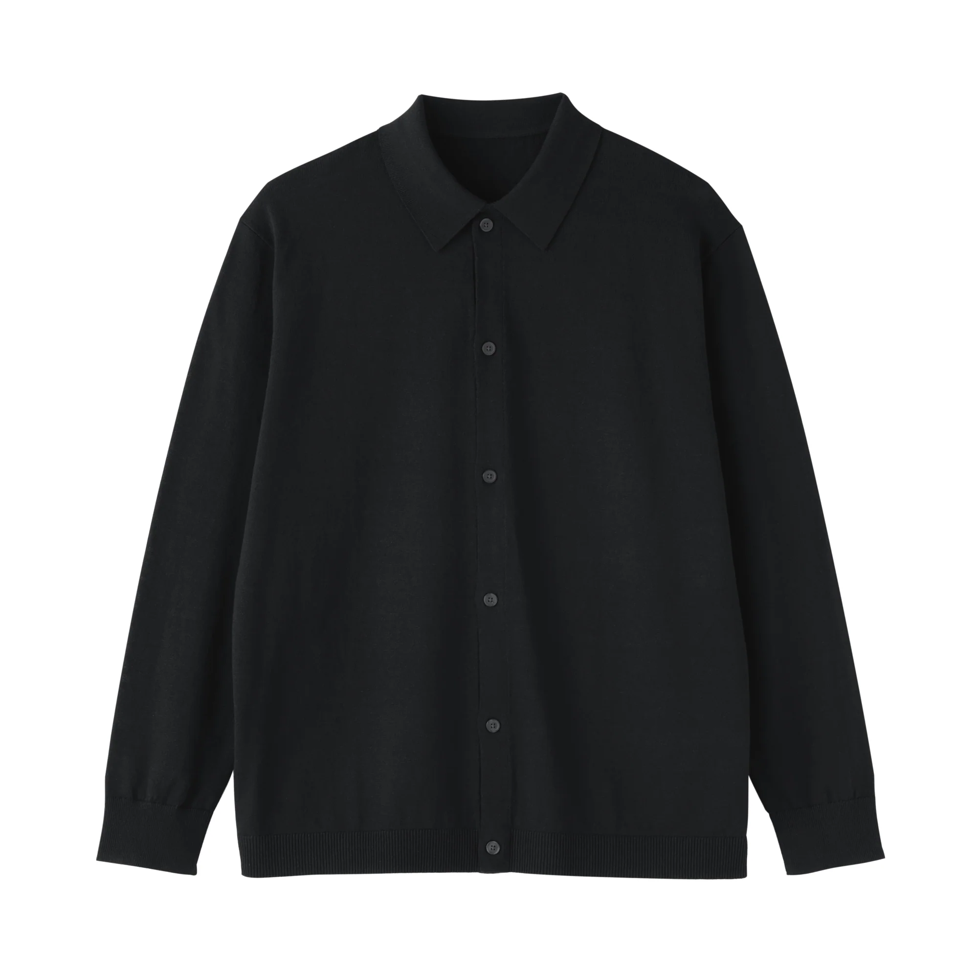 Hemp Blend Knit Shirt Cardigan - Image 9