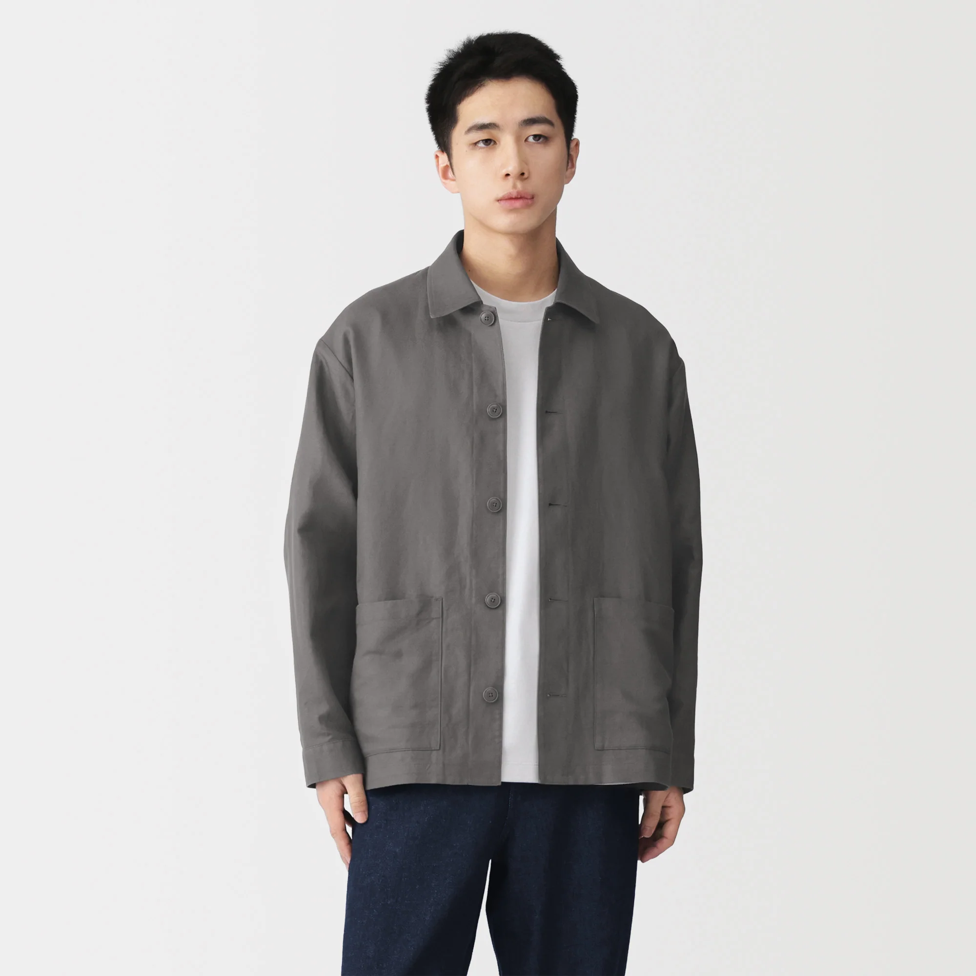 Hemp Blend Twill Jacket