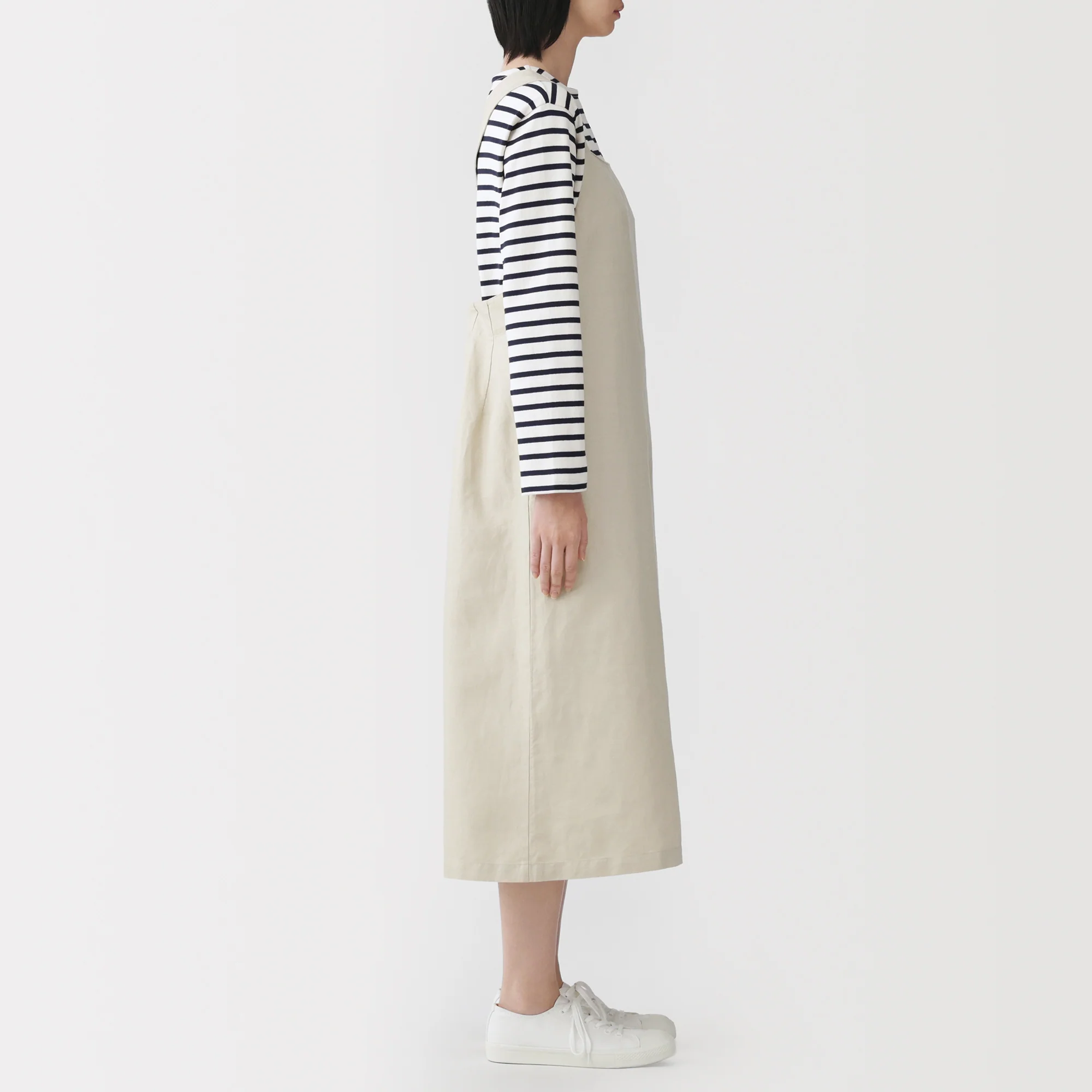 Hemp Blend Twill Jumper Skirt - Image 4