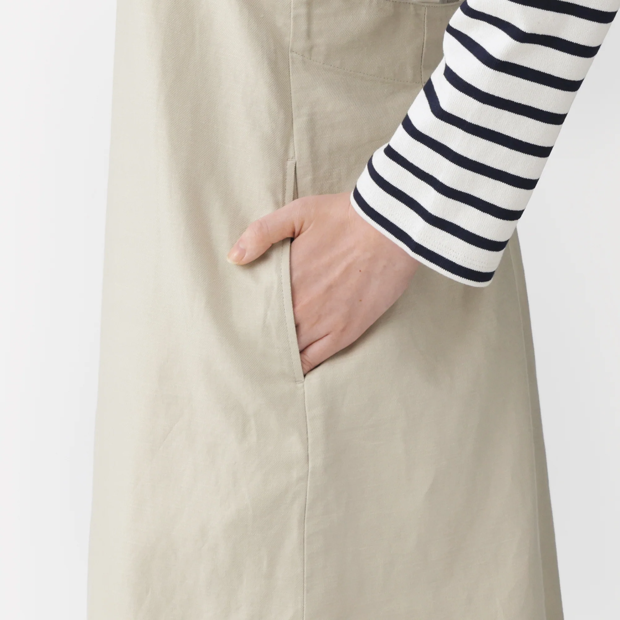 Hemp Blend Twill Jumper Skirt - Image 7