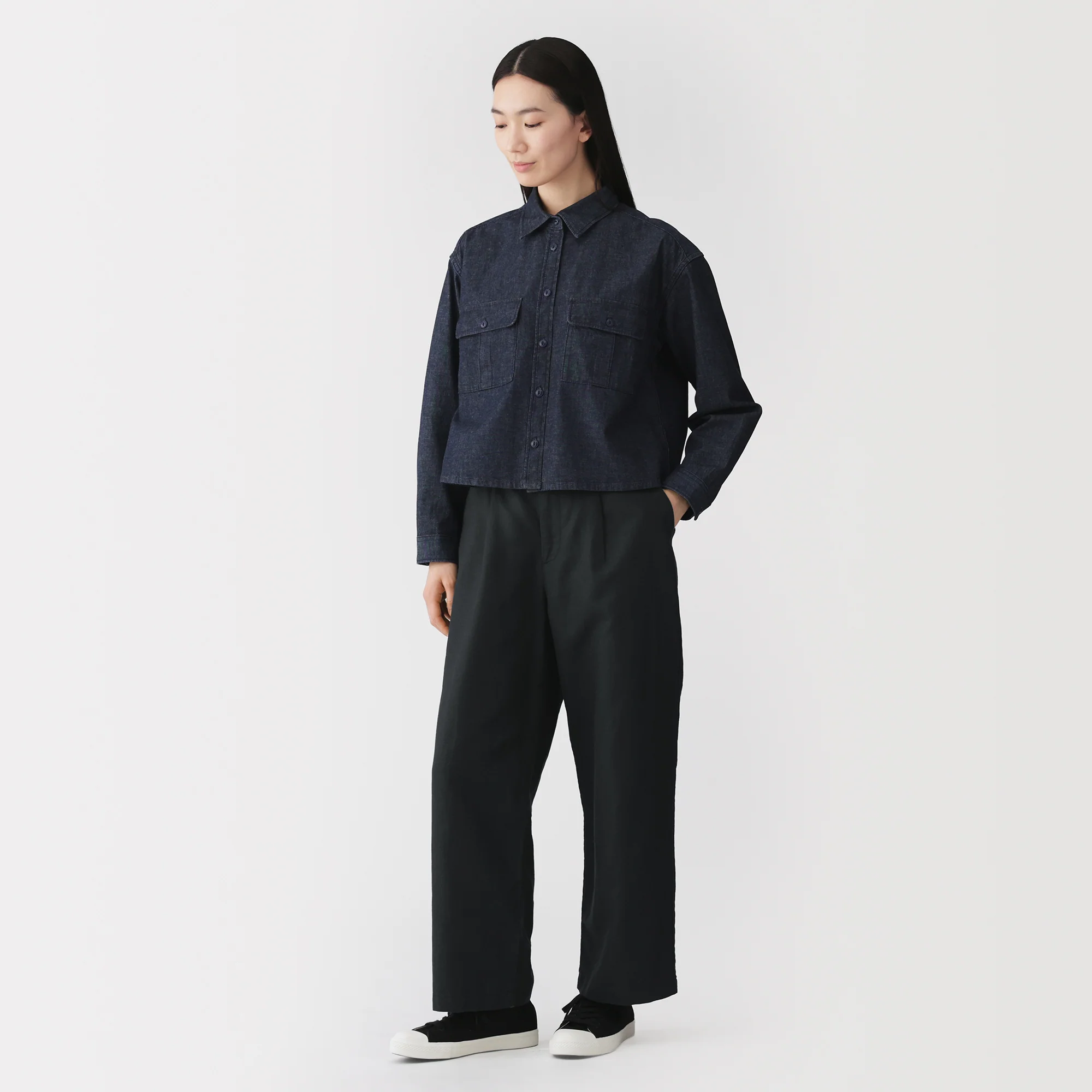 Hemp Blend Twill Straight Pants - Image 13
