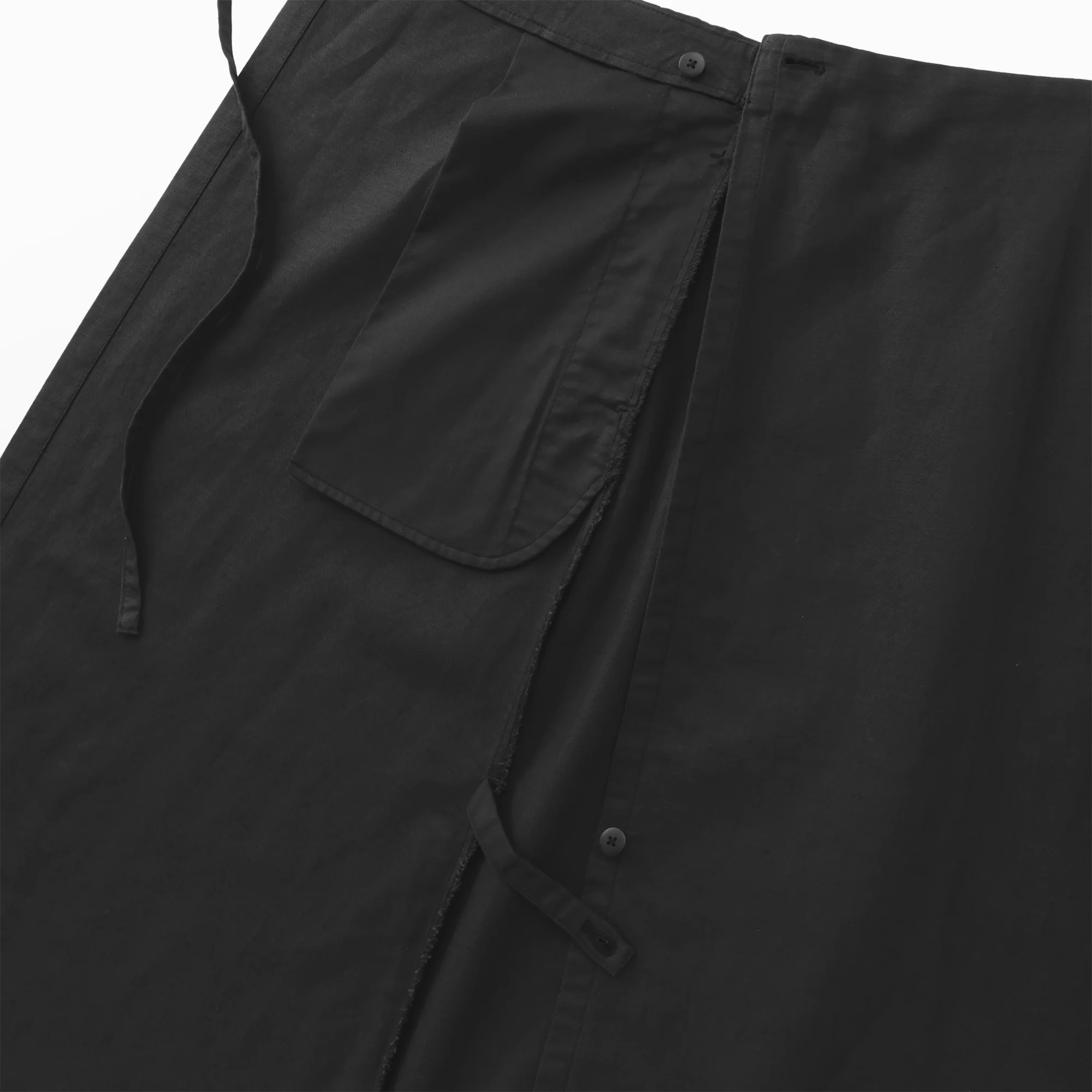 Hemp Blend Twill Wrap Skirt - Image 10