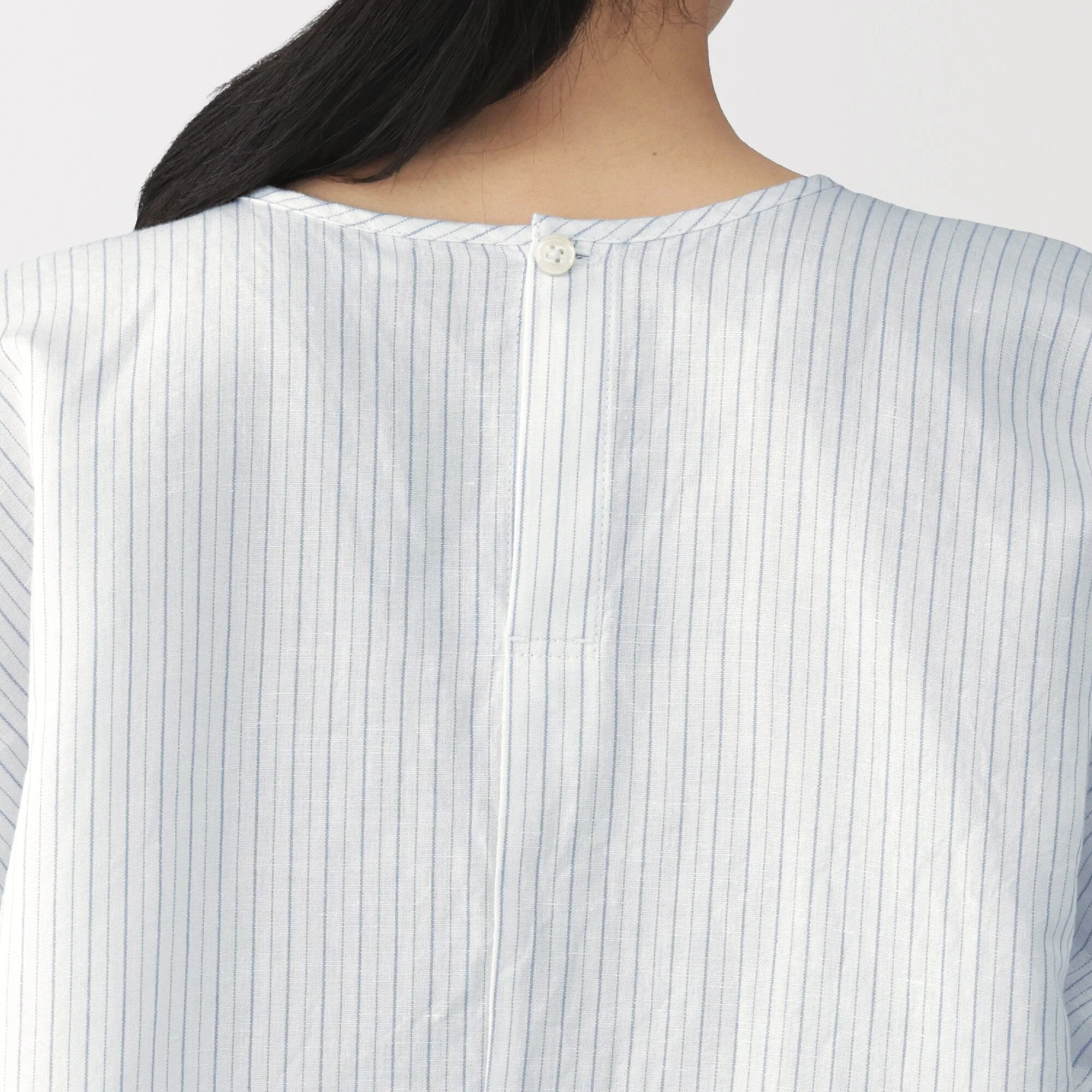 Hemp Cotton Gather Sleeve Blouse - Image 17
