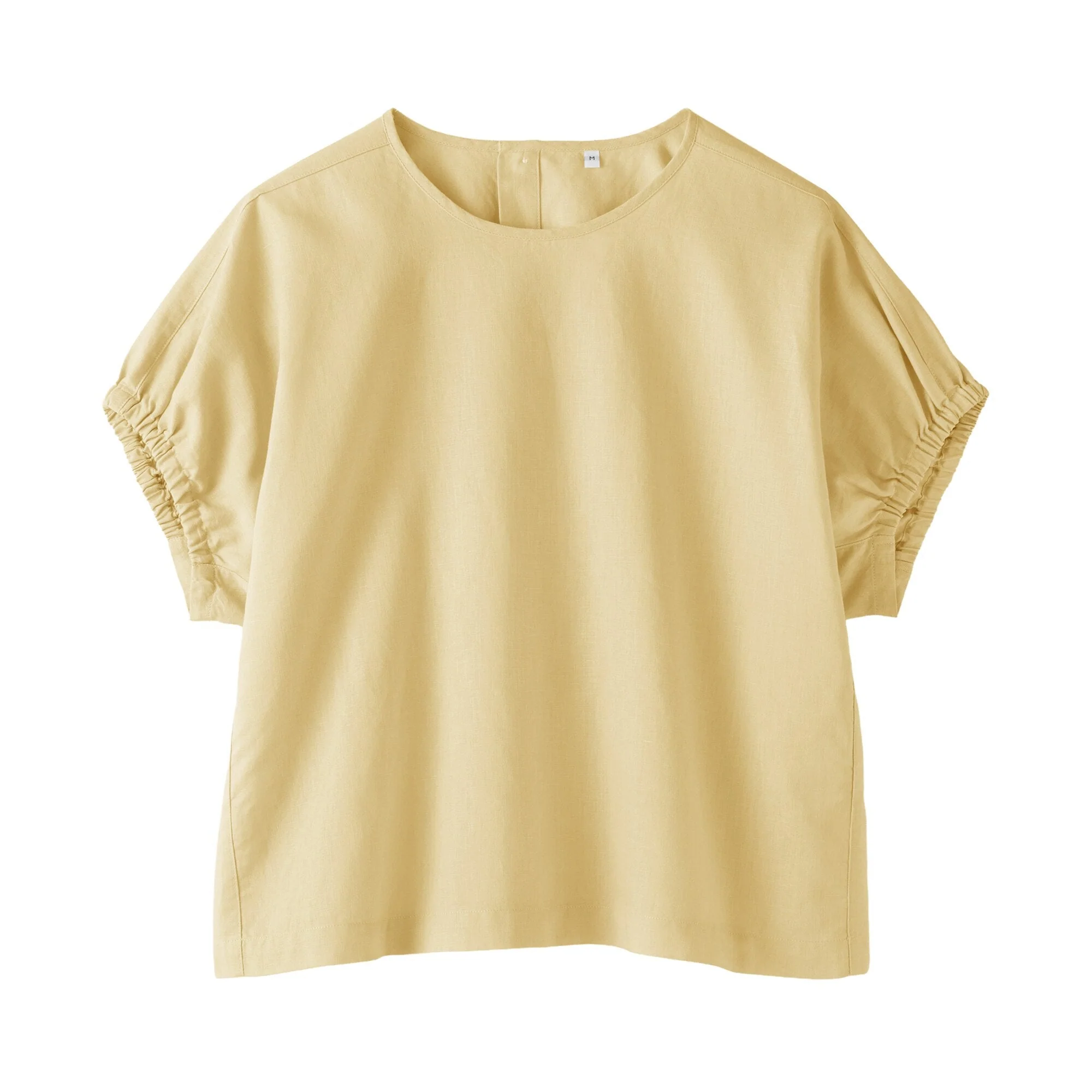 Hemp Cotton Gather Sleeve Blouse - Image 2