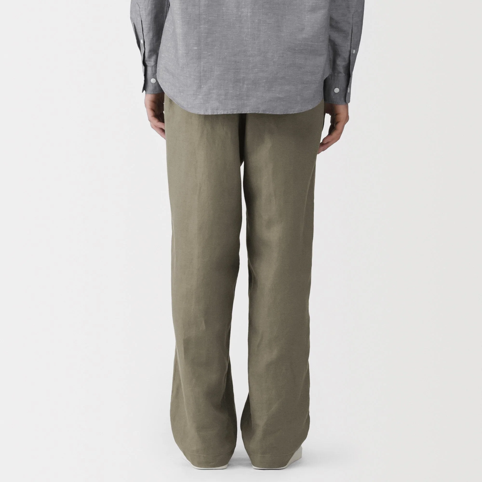 Hemp Cotton Twill Straight Pants - Image 14