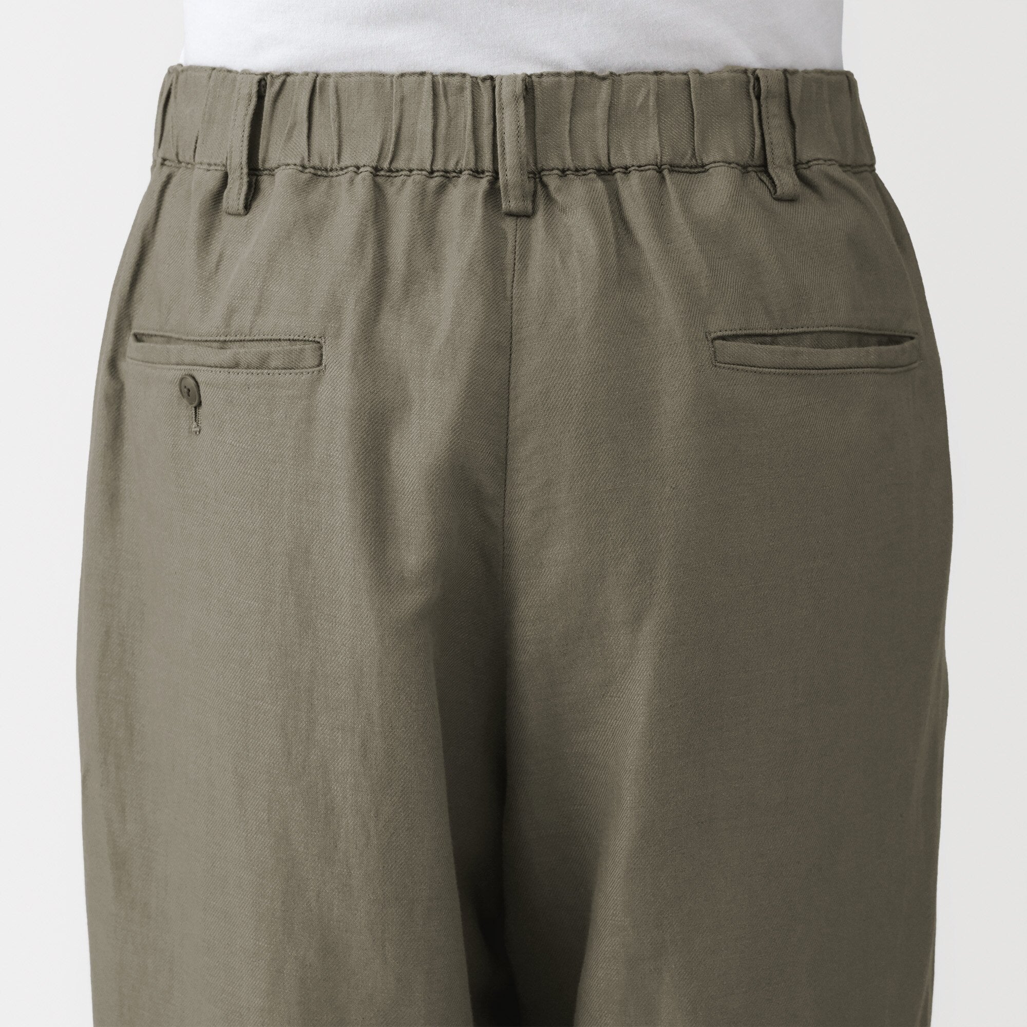 Hemp Cotton Twill Straight Pants - Image 7