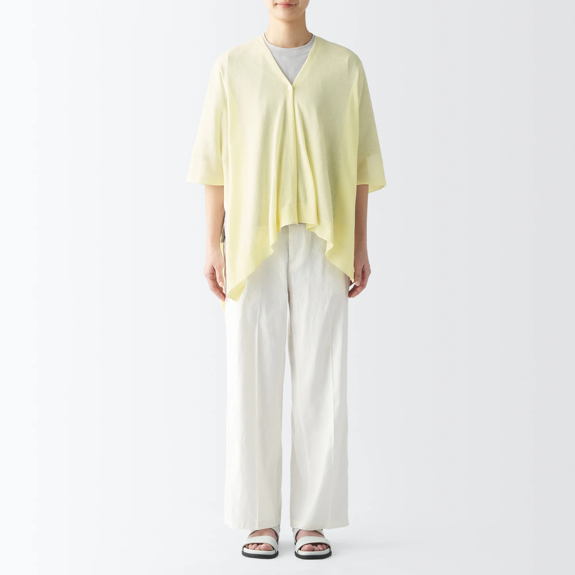 High-Twist Cotton Buttoned Bolero - Image 12