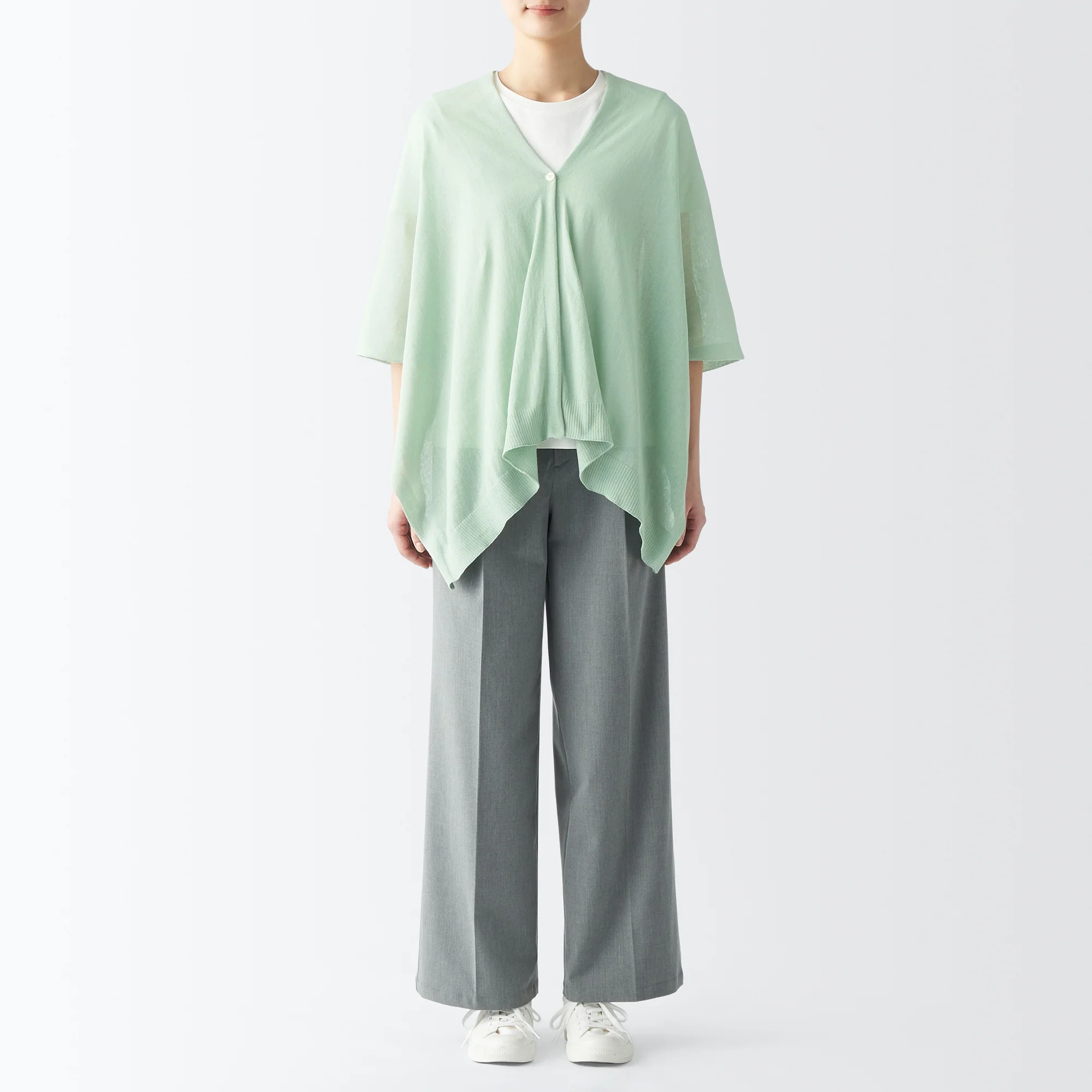 High-Twist Cotton Buttoned Bolero - Image 4