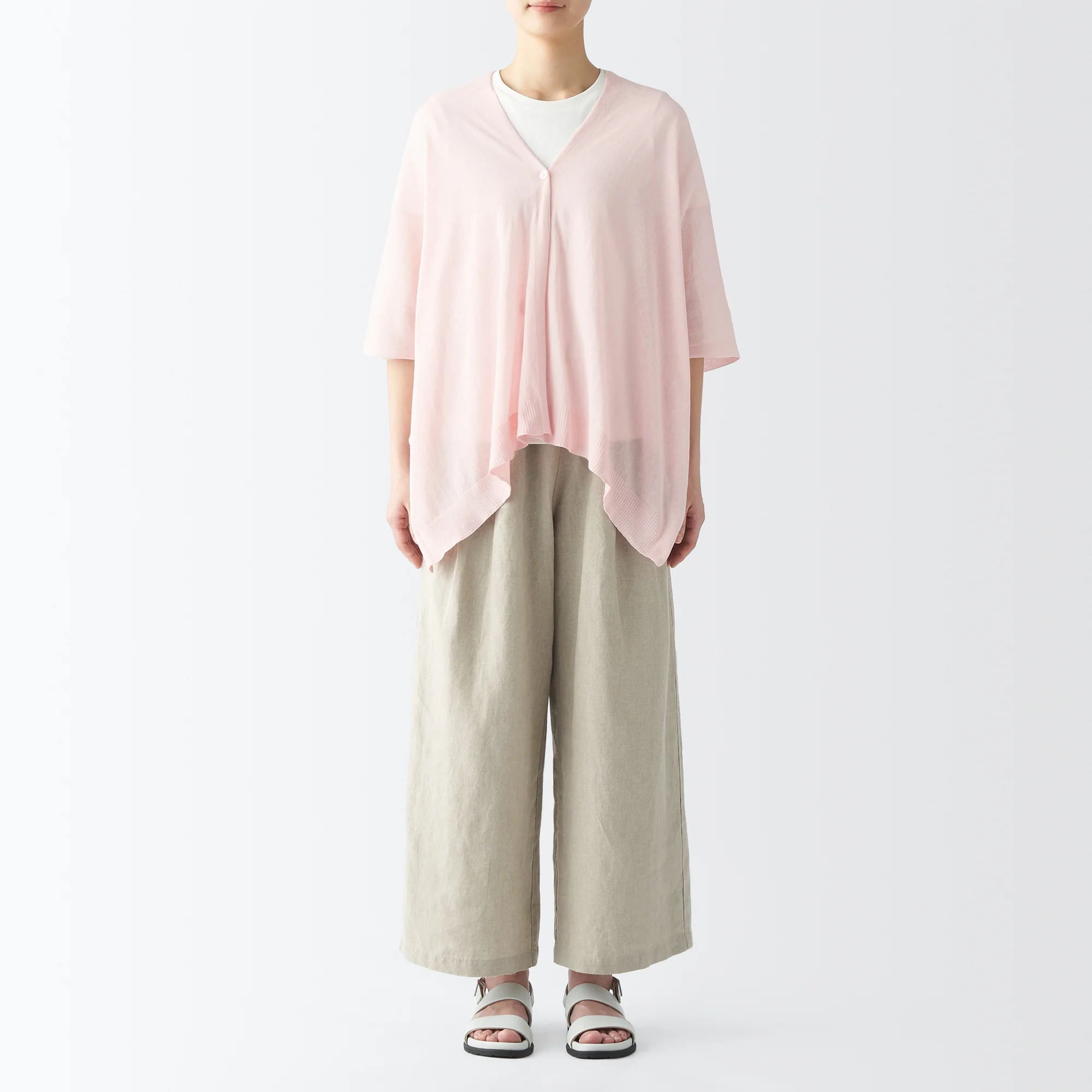 High-Twist Cotton Buttoned Bolero - Image 44