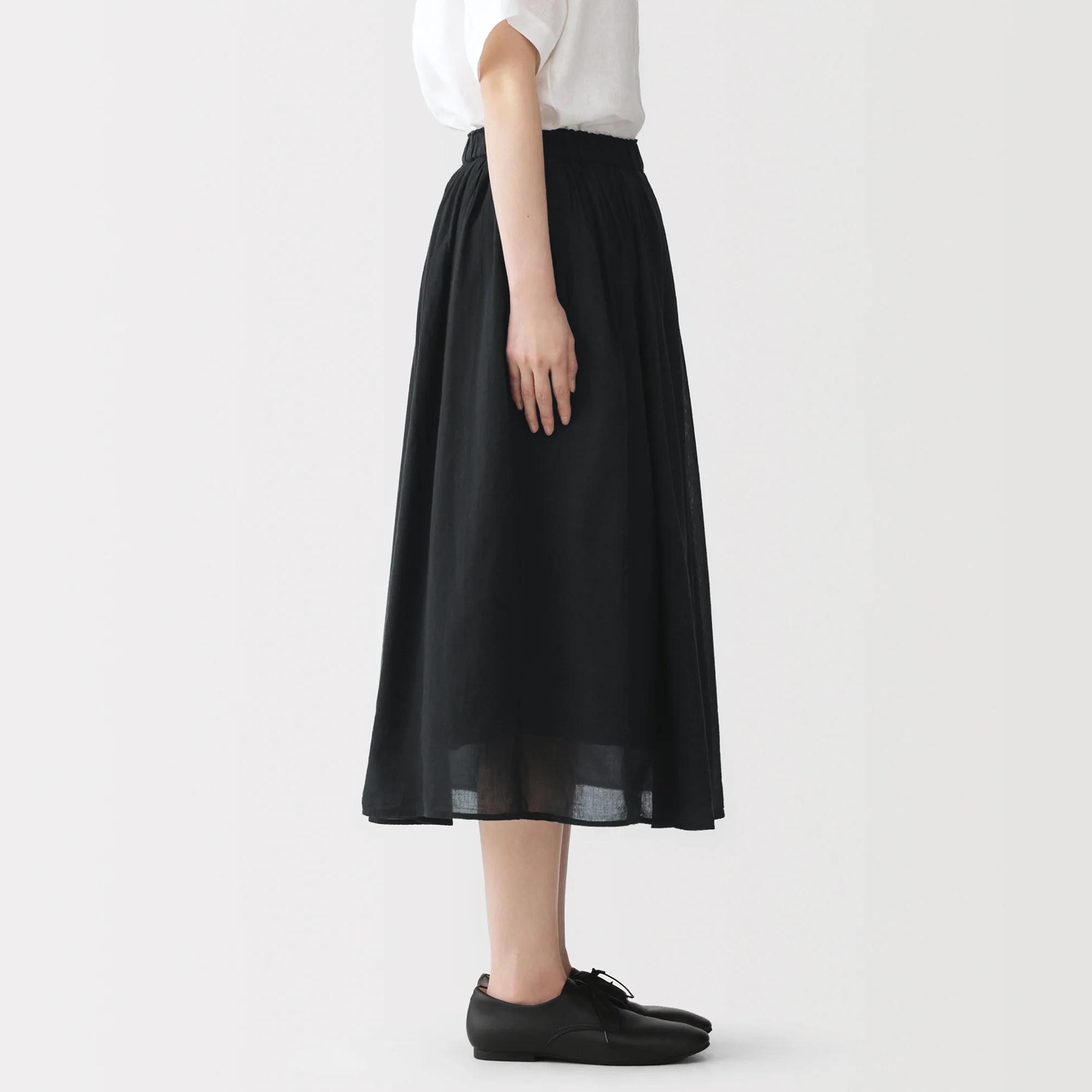 High-Twist Cotton Gathered Skirt - Image 15