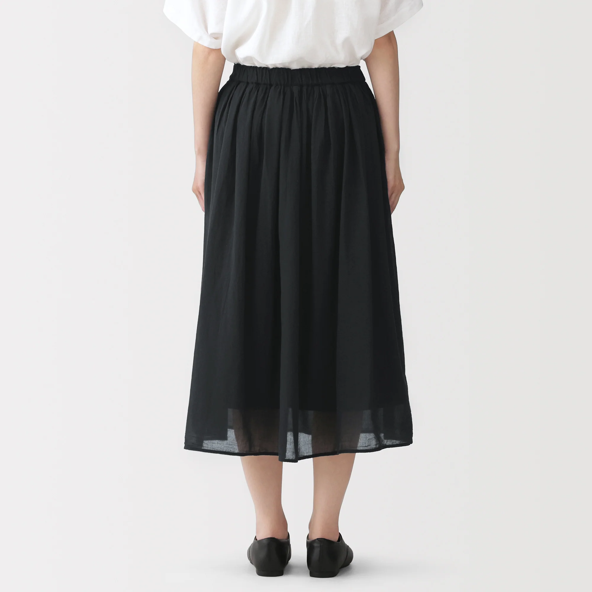 High-Twist Cotton Gathered Skirt - Image 16