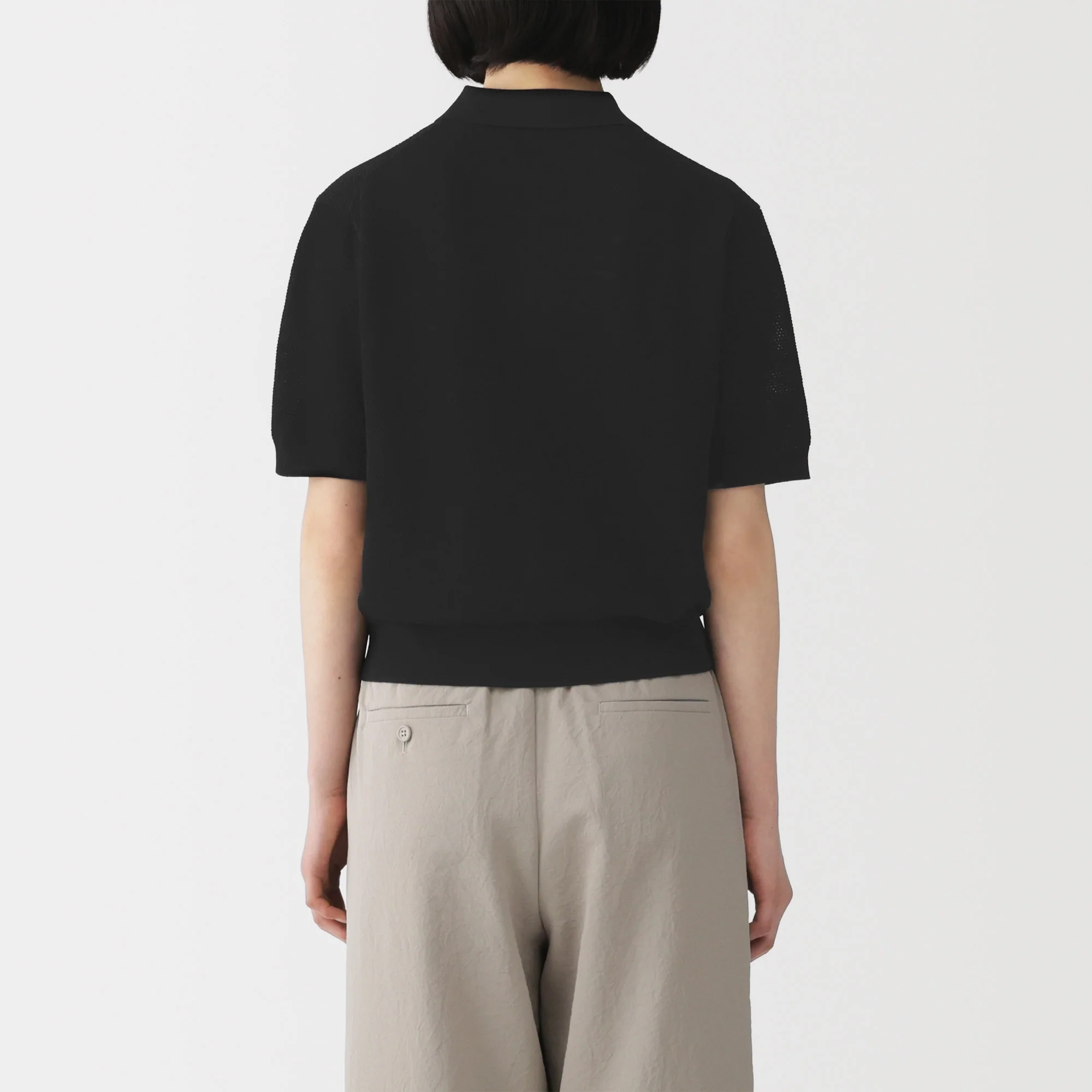 High-Twist Cotton Polo Sweater - Image 13