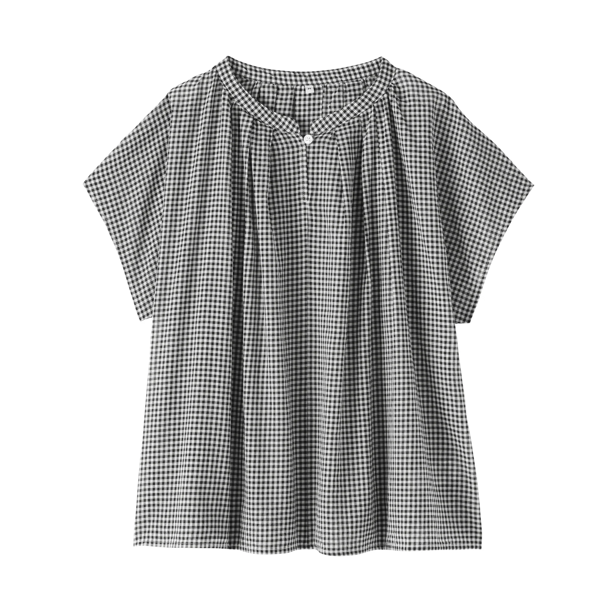 High-Twist Cotton Sheer Blouse - Image 18