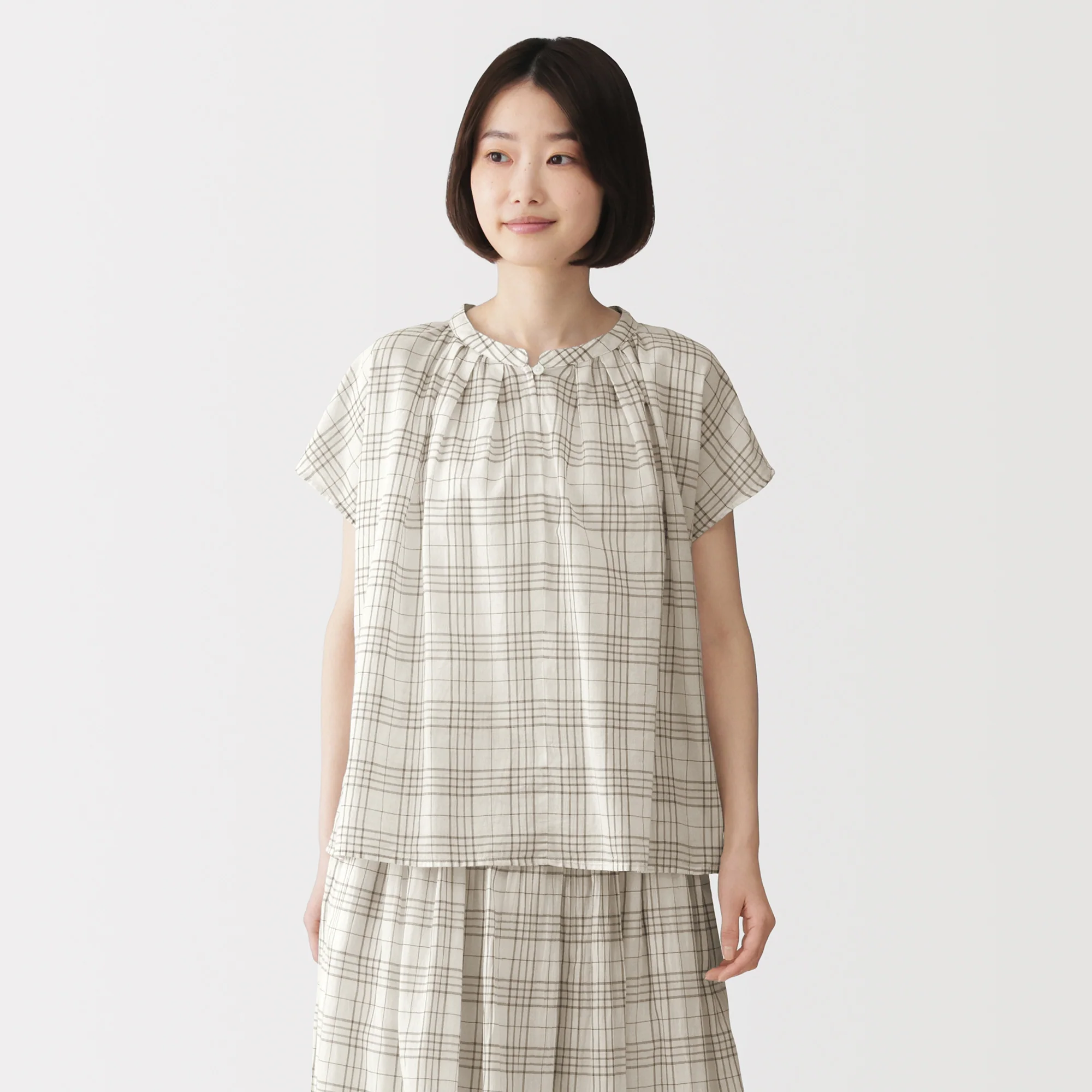 High-Twist Cotton Sheer Blouse - Image 27