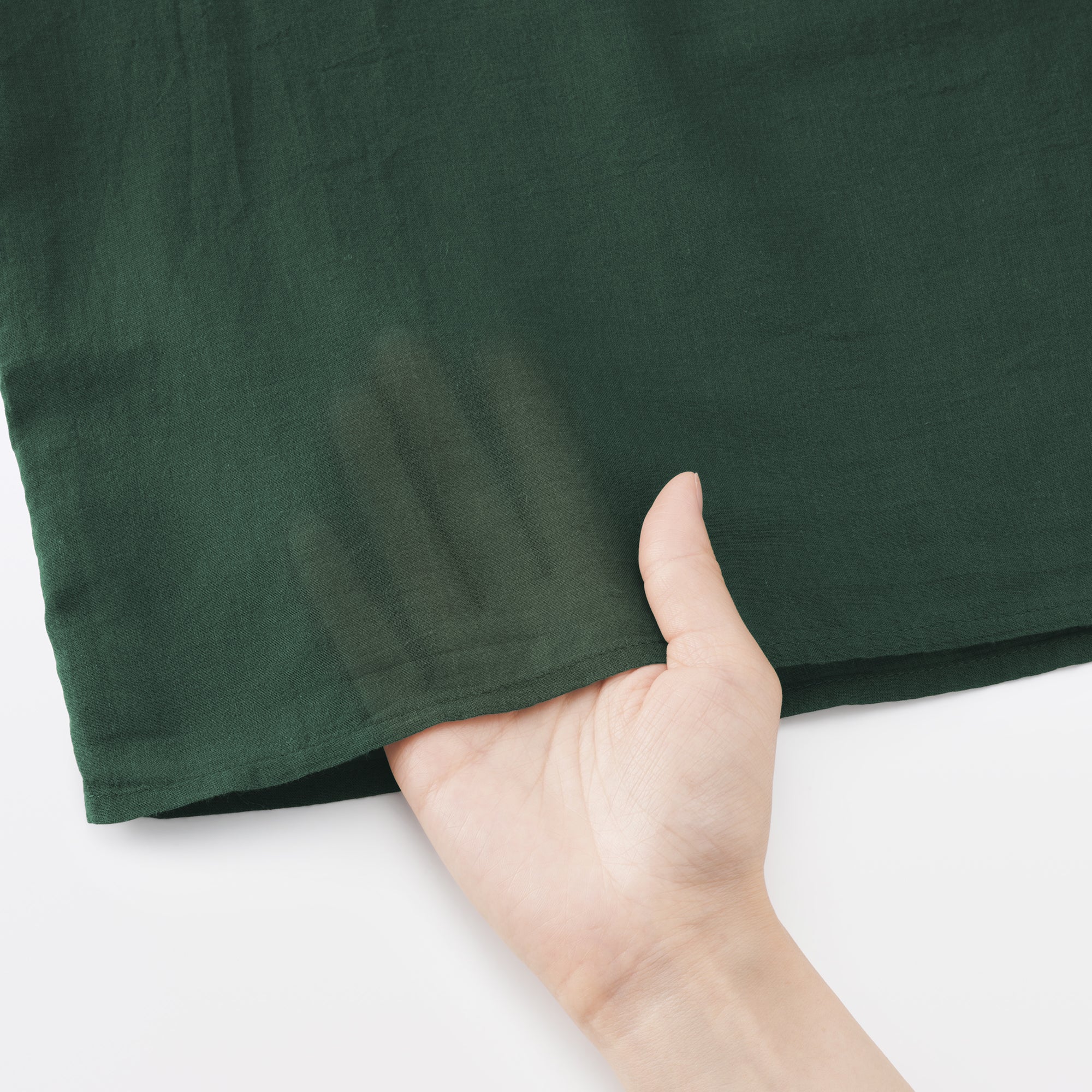 High-Twist Cotton Sheer Blouse - Image 9