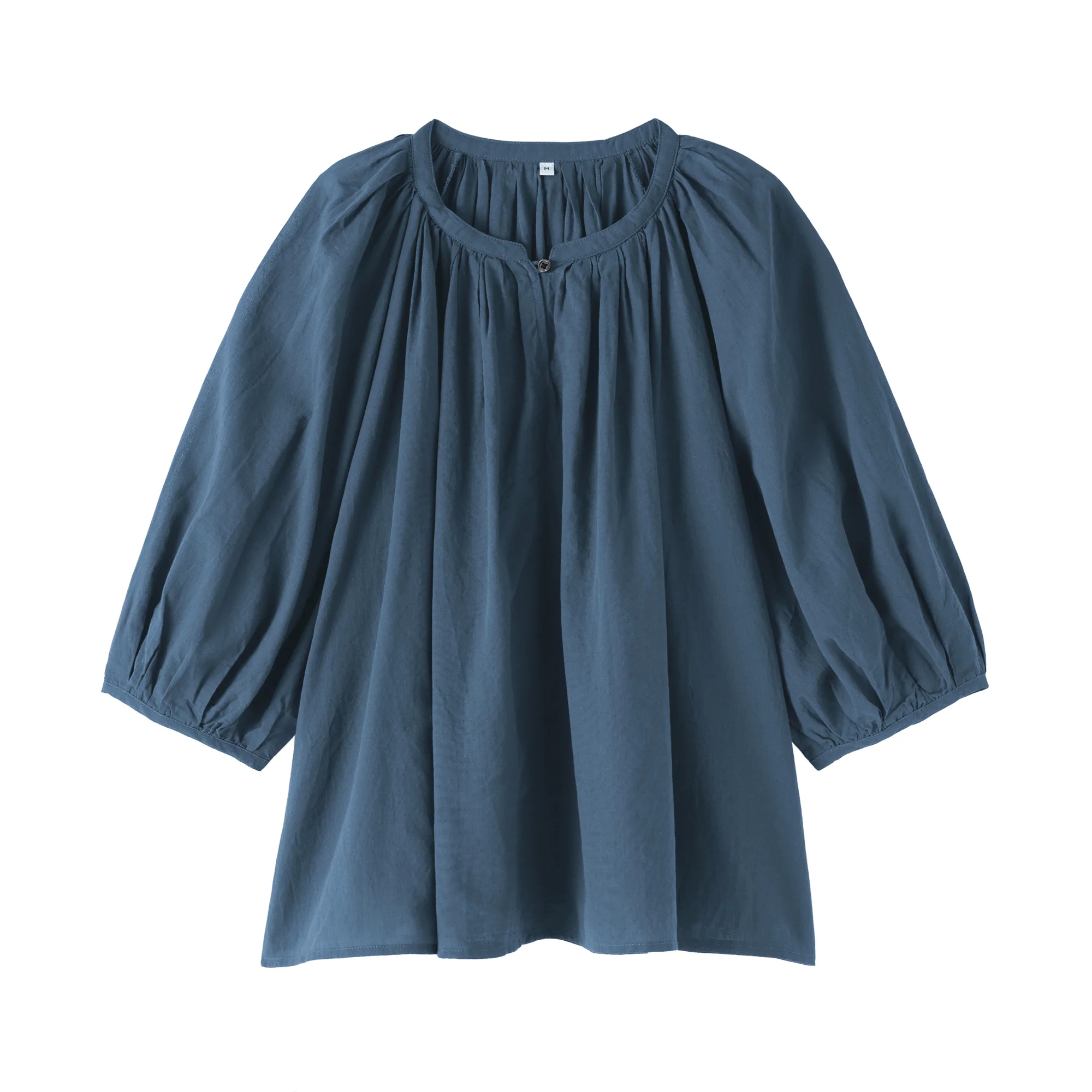 High-Twist Cotton Sheer Blouse - Image 2
