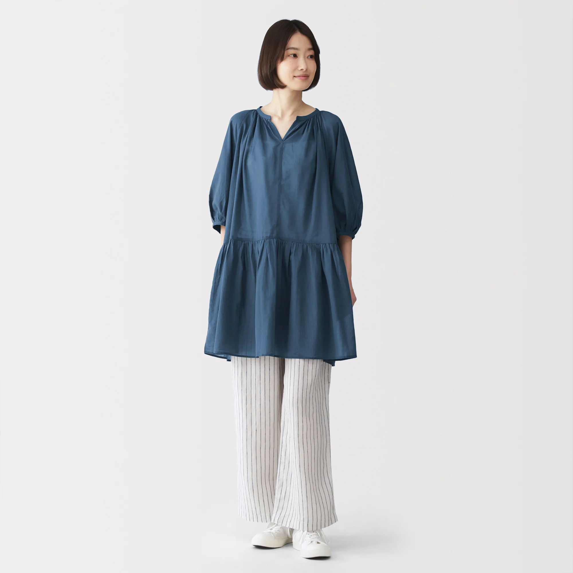 High-Twist Cotton Sheer Dress - Image 3