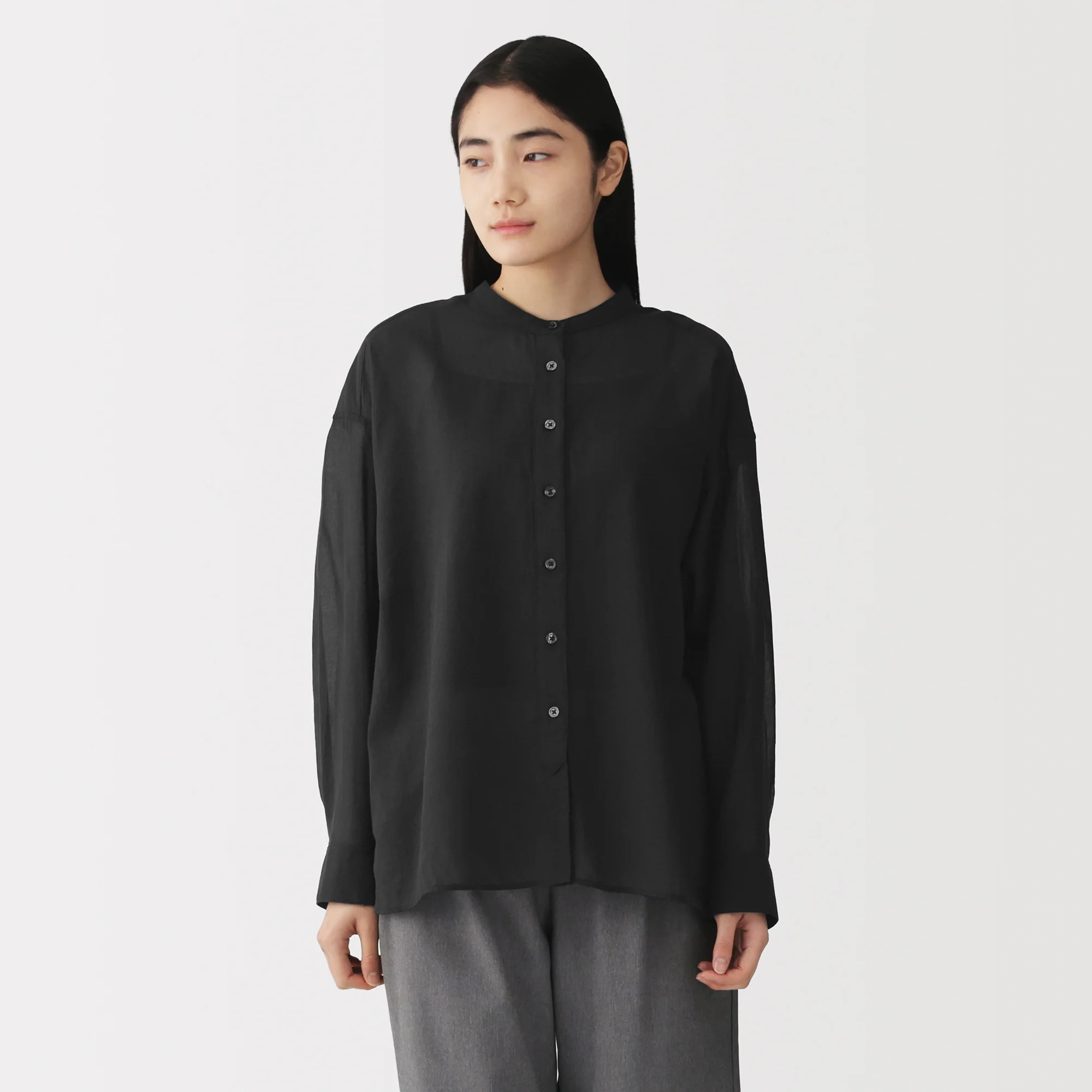 High-Twist Cotton Sheer Shirt - Image 19