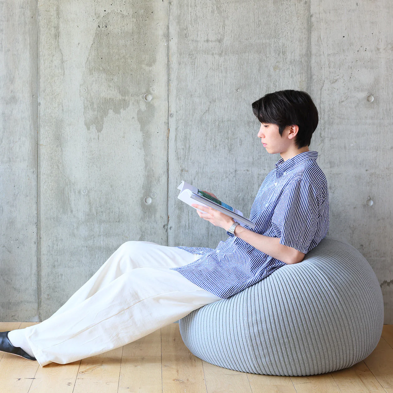 MUJI IDÉE PUUF Cover - Gray (Cushion Sold Separately) - Image 3