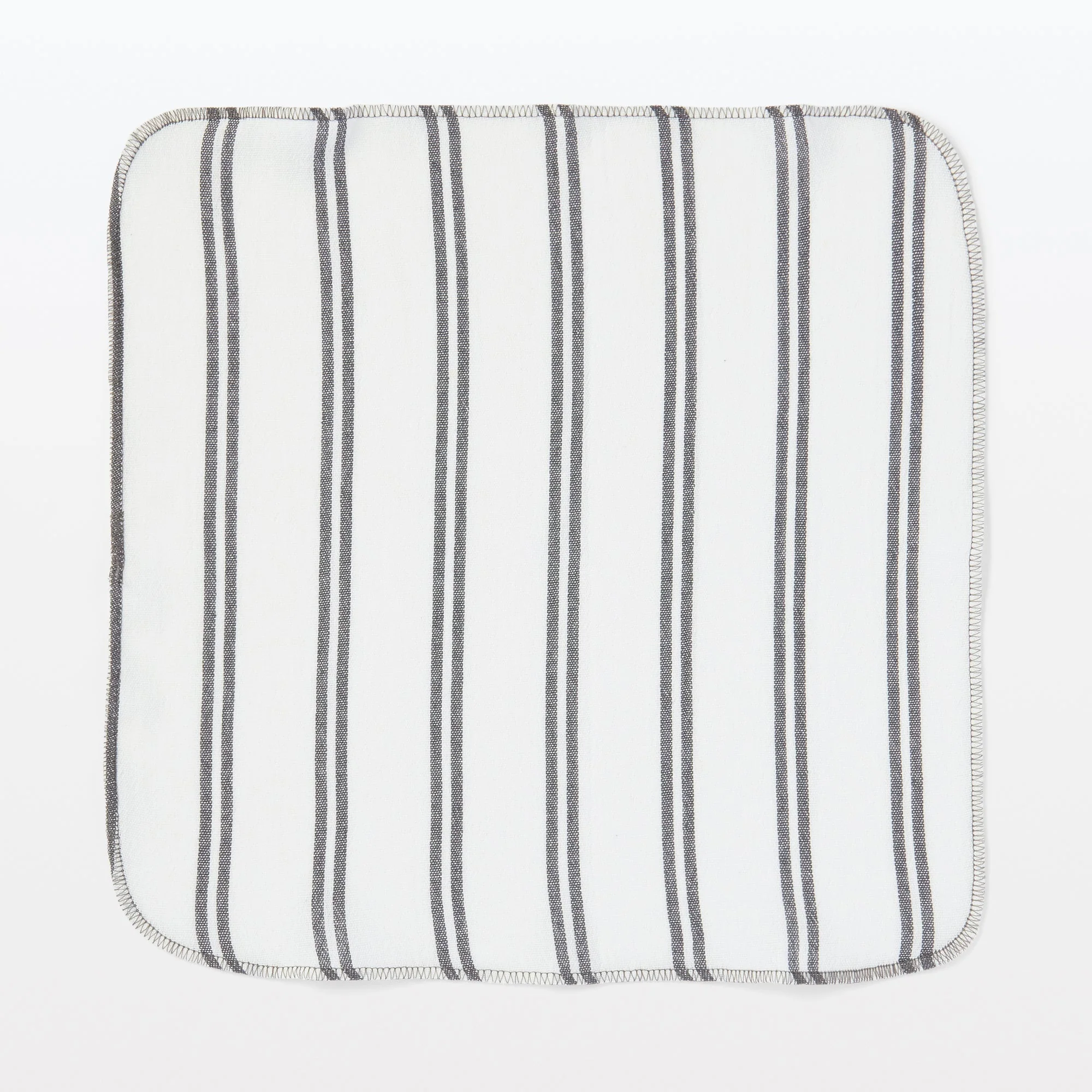 Indian Cotton Kitchen Cloths - Charcoal Gray (6 Pack) - Image 2