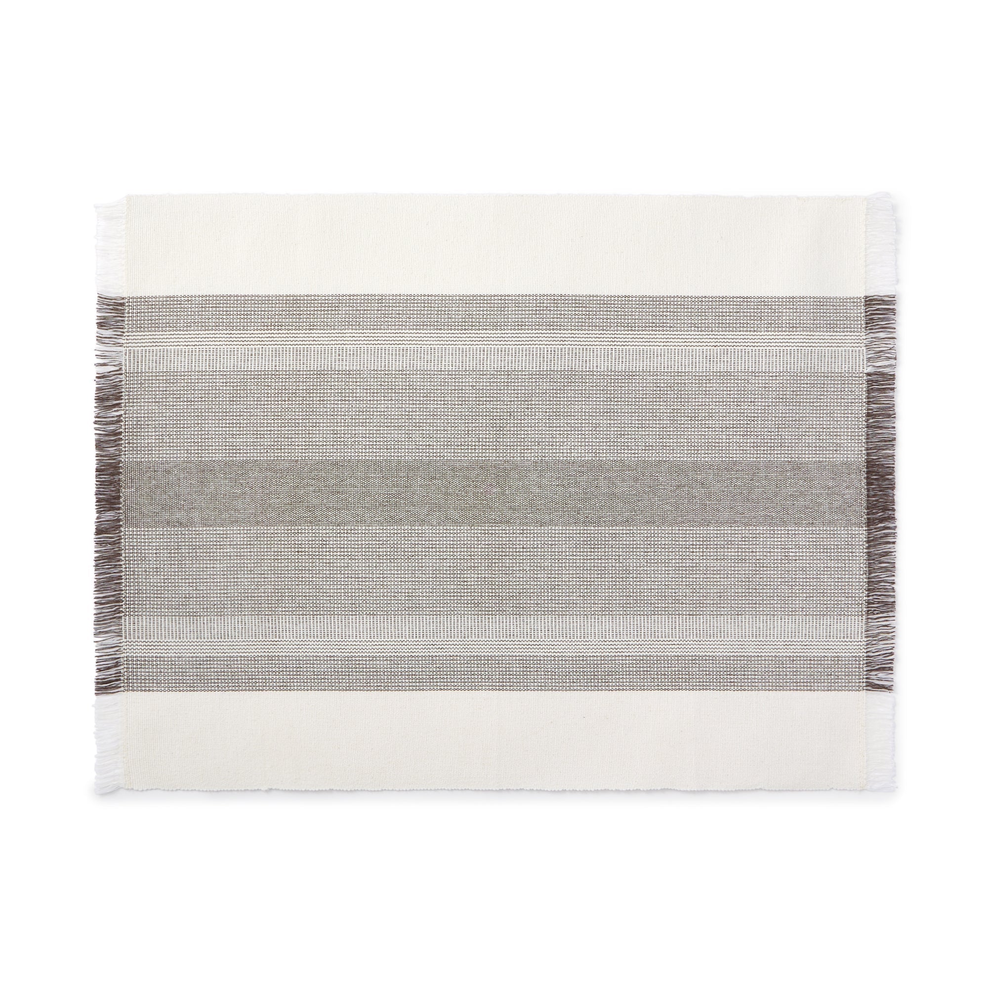 Indian Cotton Rib Placemat - Off White
