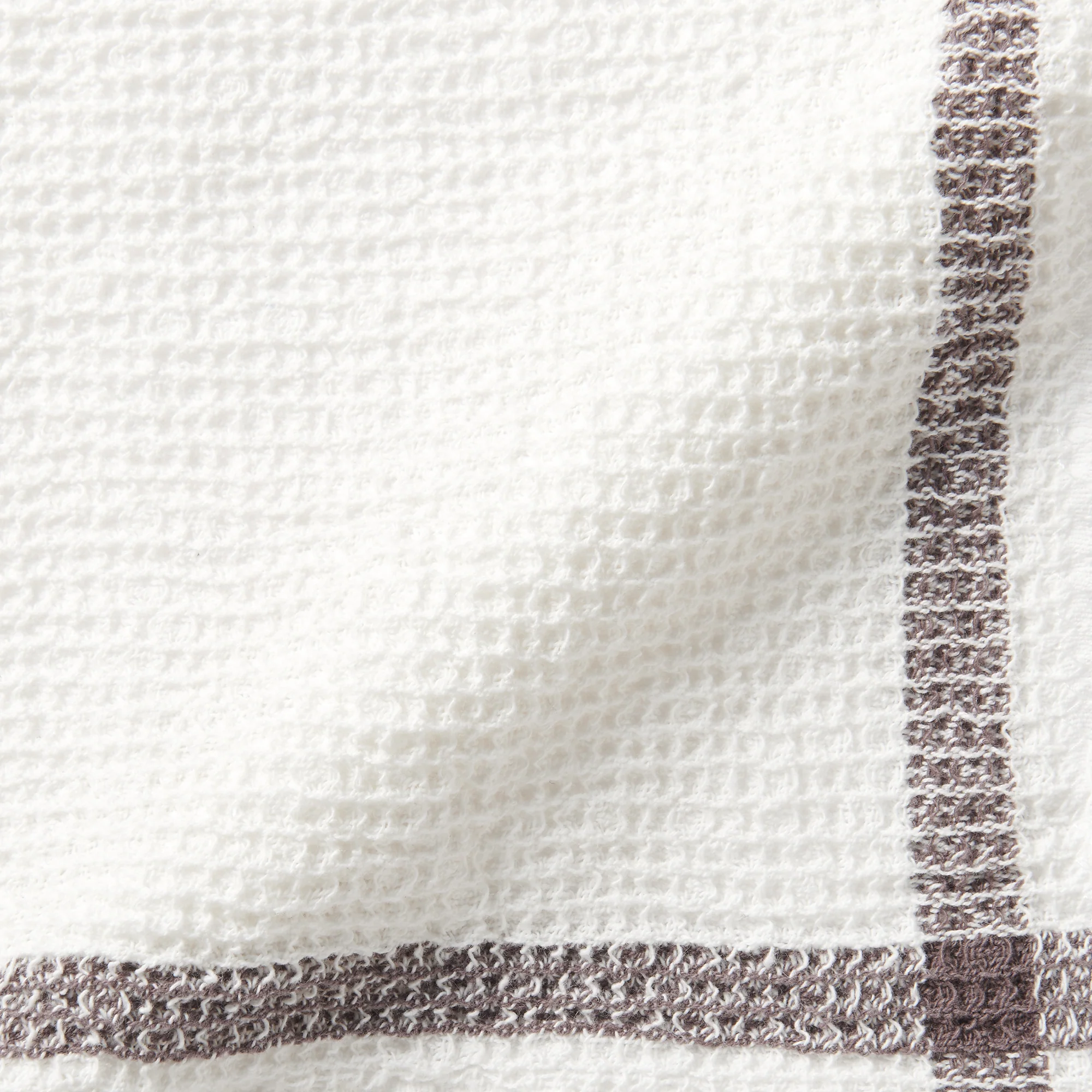 Indian Cotton Waffle Weave Multipurpose Cloth - Brown - Image 4