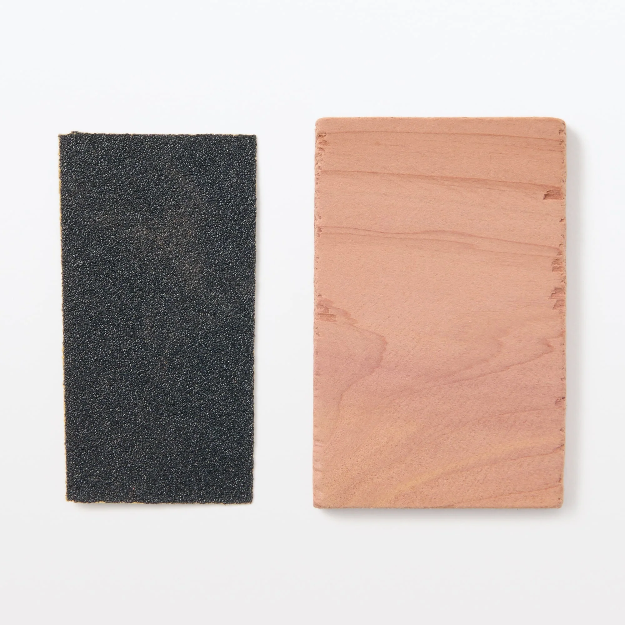 Irregular Shapes Red Cedar Block Set with Sandpaper - Image 3